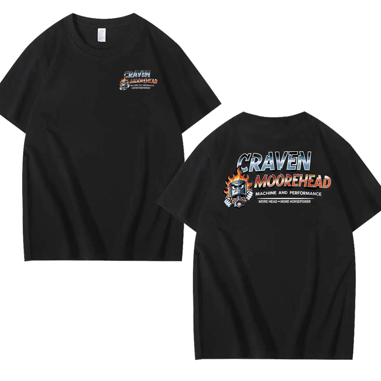 CRAVEN MOOREHEAD MACHINE AND PERFORMANCE Funny 100% Cotton T-Shirt