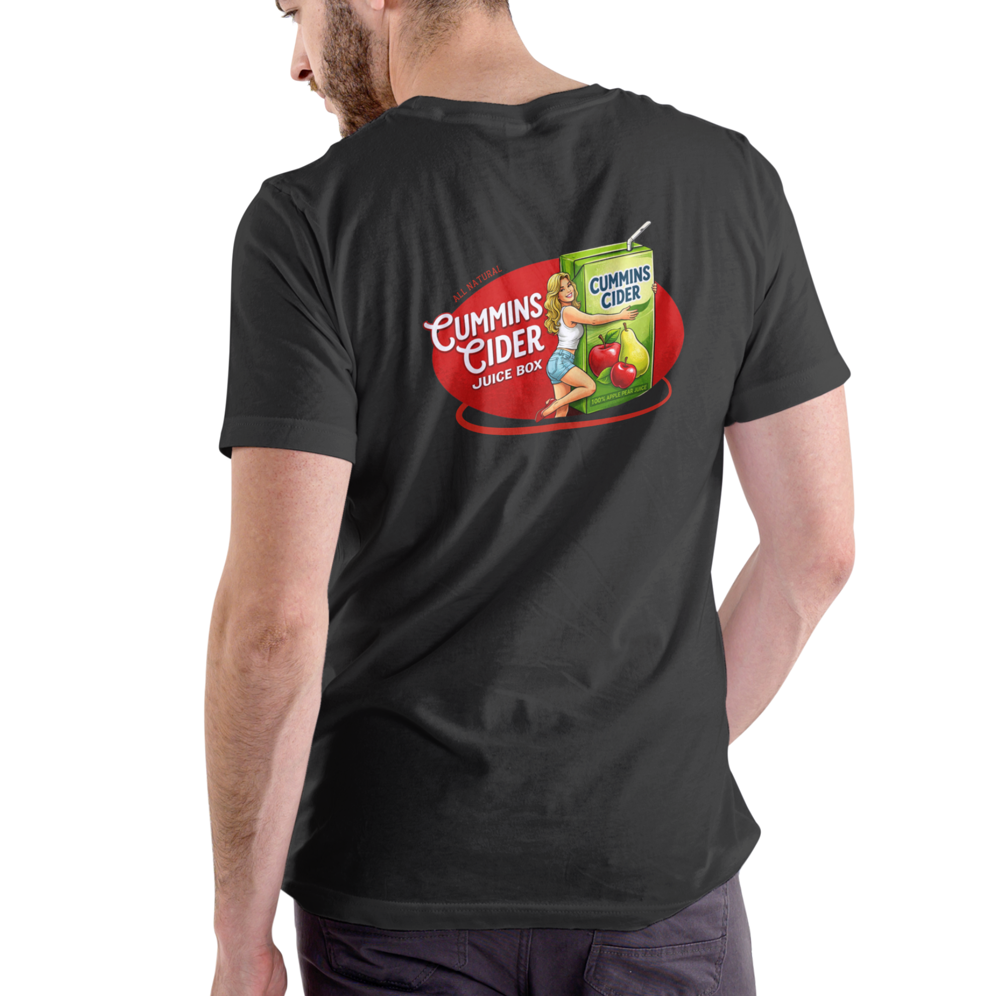 CUMMINS CIDER JUICE BOX Funny Name T Shirt Unisex Cotton