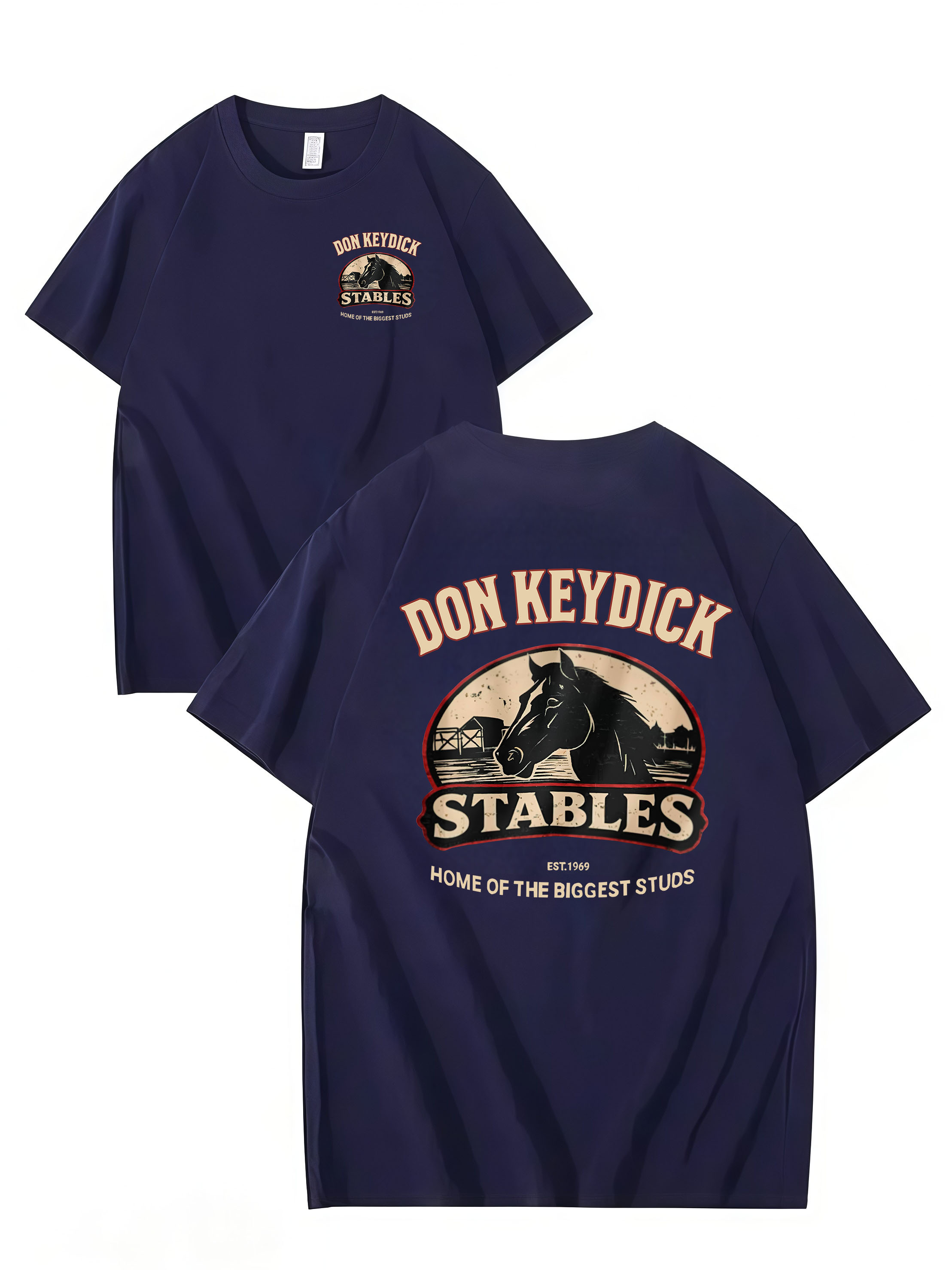 DON KEYDICK STABLES – Funny Name T-Shirt (Unisex Cotton Tee)
