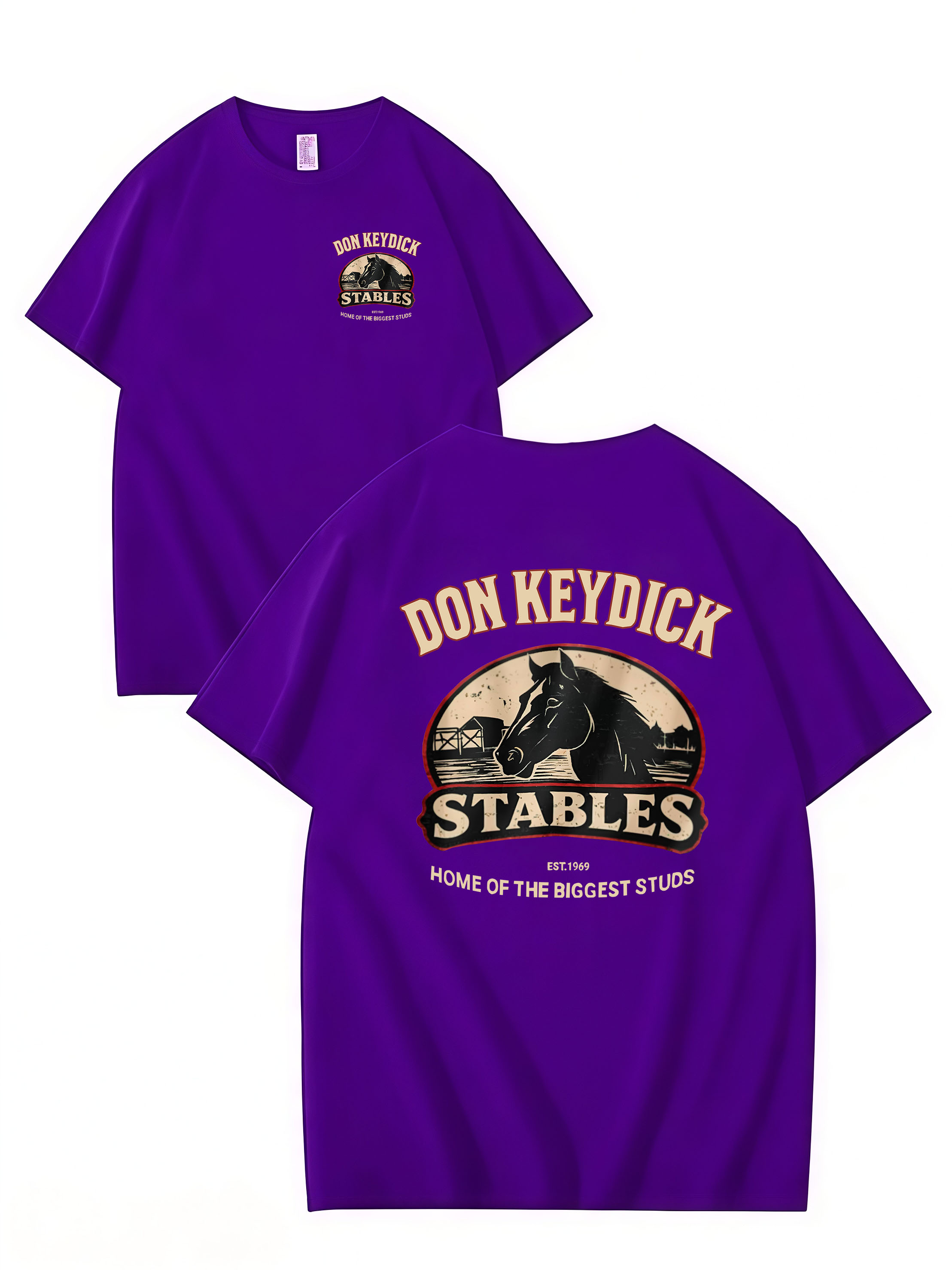 DON KEYDICK STABLES – Funny Name T-Shirt (Unisex Cotton Tee)