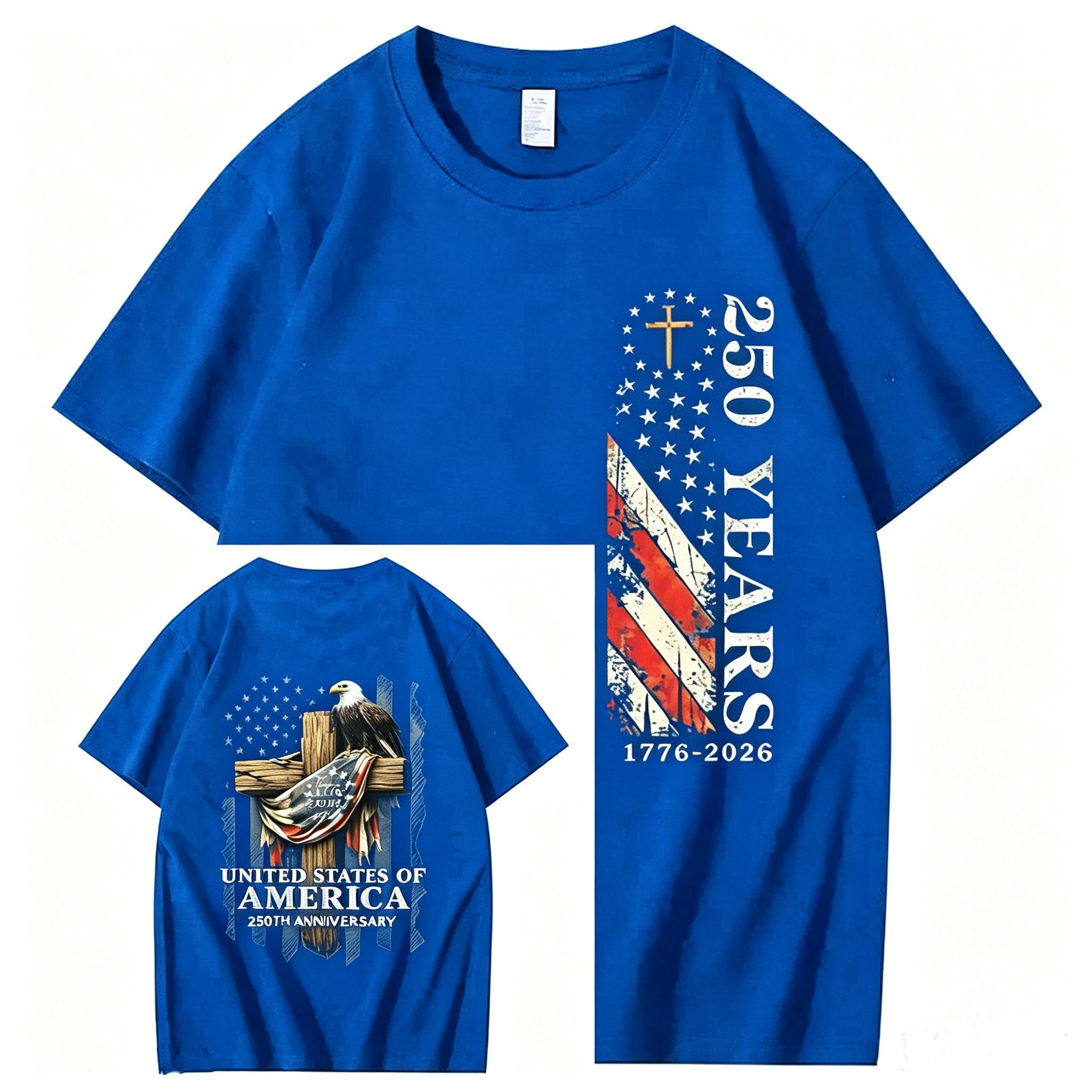 250 Years 1776-2026 250th Birthday Eagle T-Shirt