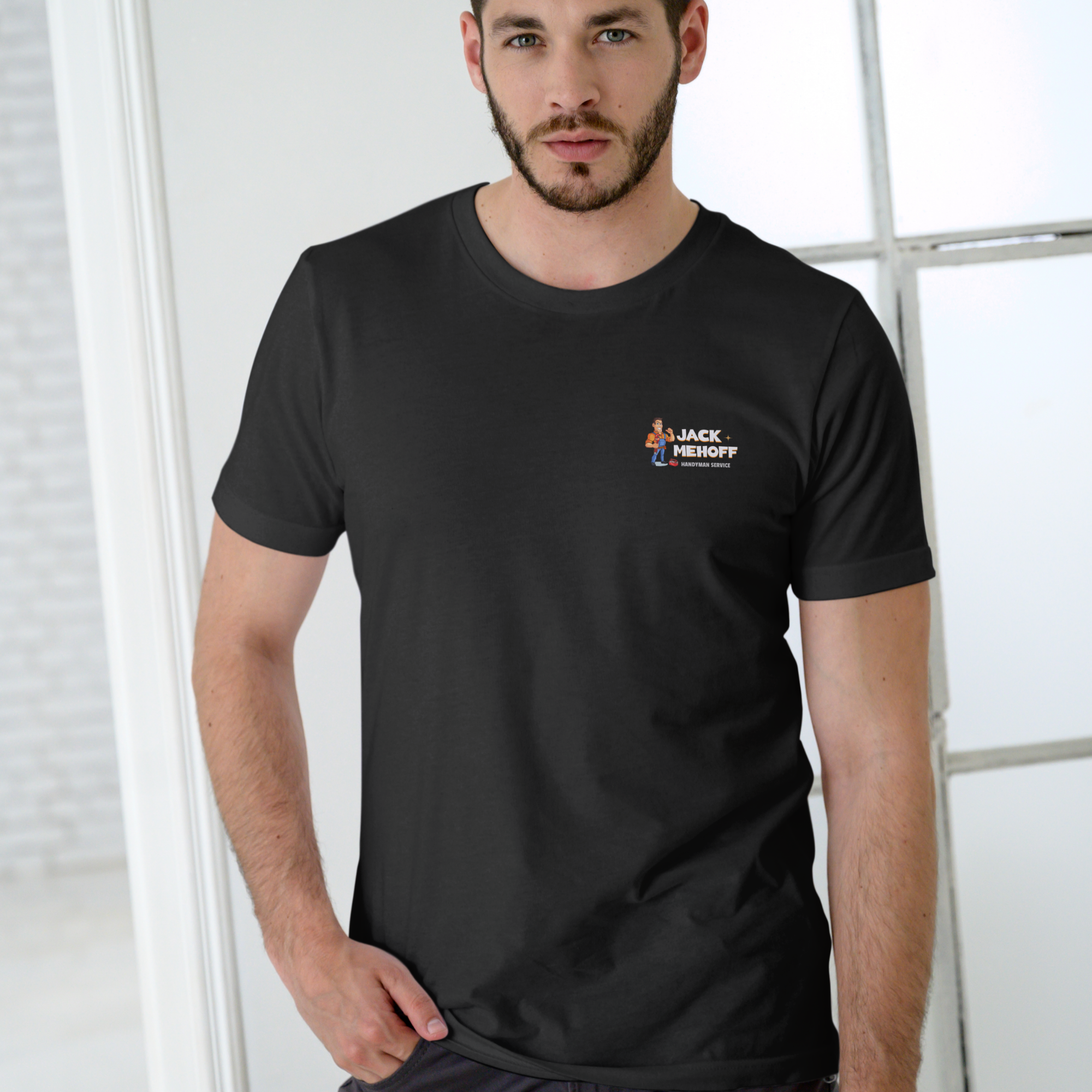 Jack Mehoff Handyman Funny T-Shirt – Adult Humor Joke Tee – Unisex Cotton Shirt