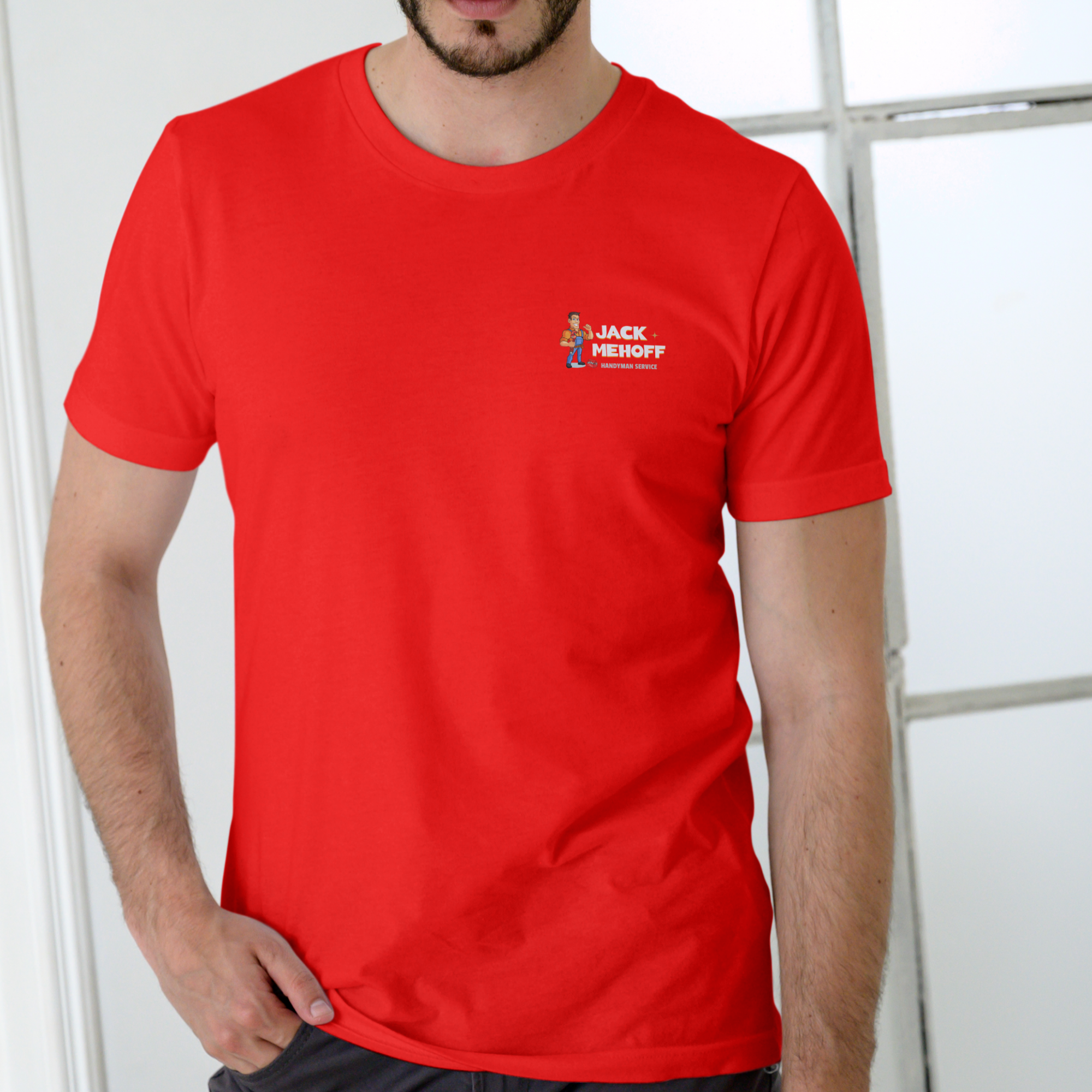 Jack Mehoff Handyman Funny T-Shirt – Adult Humor Joke Tee – Unisex Cotton Shirt