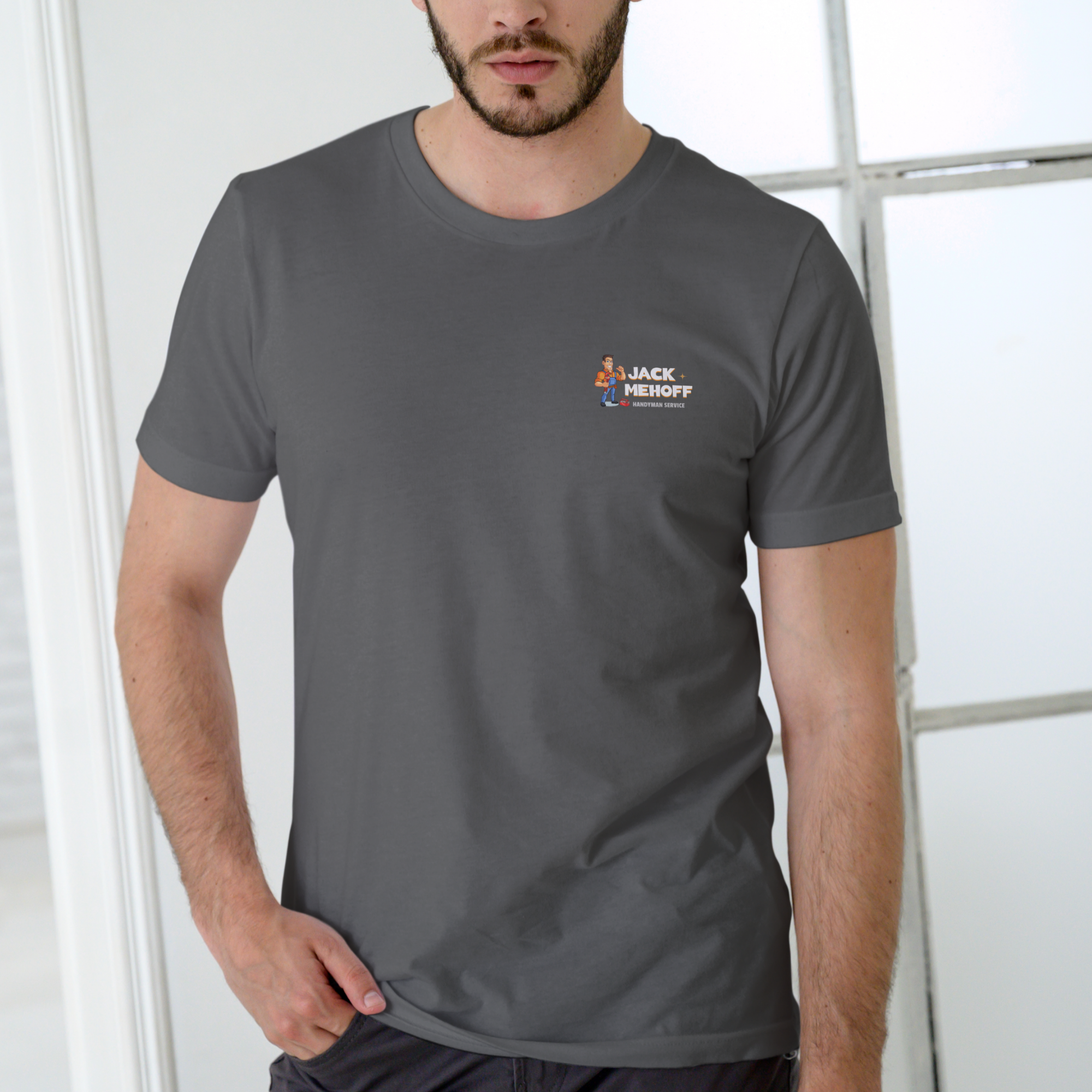 Jack Mehoff Handyman Funny T-Shirt – Adult Humor Joke Tee – Unisex Cotton Shirt