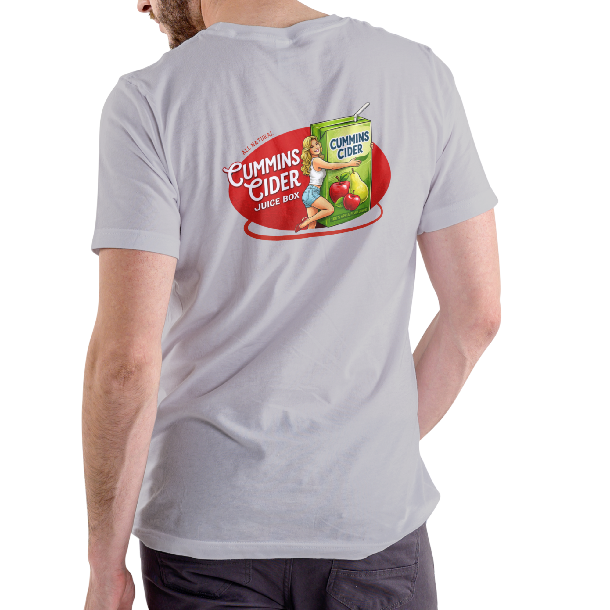 CUMMINS CIDER JUICE BOX Funny Name T Shirt Unisex Cotton