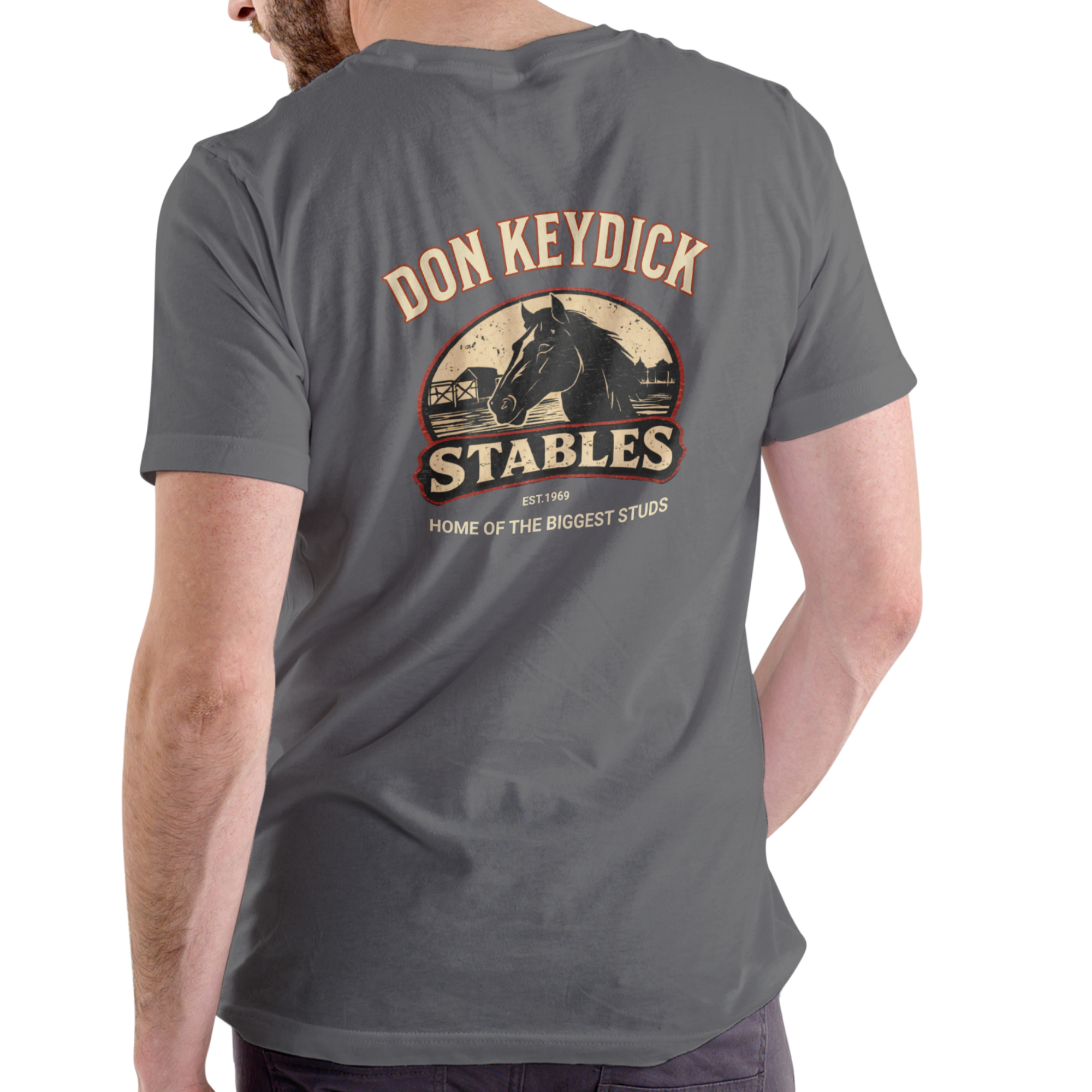 DON KEYDICK STABLES – Funny Name T-Shirt (Unisex Cotton Tee)