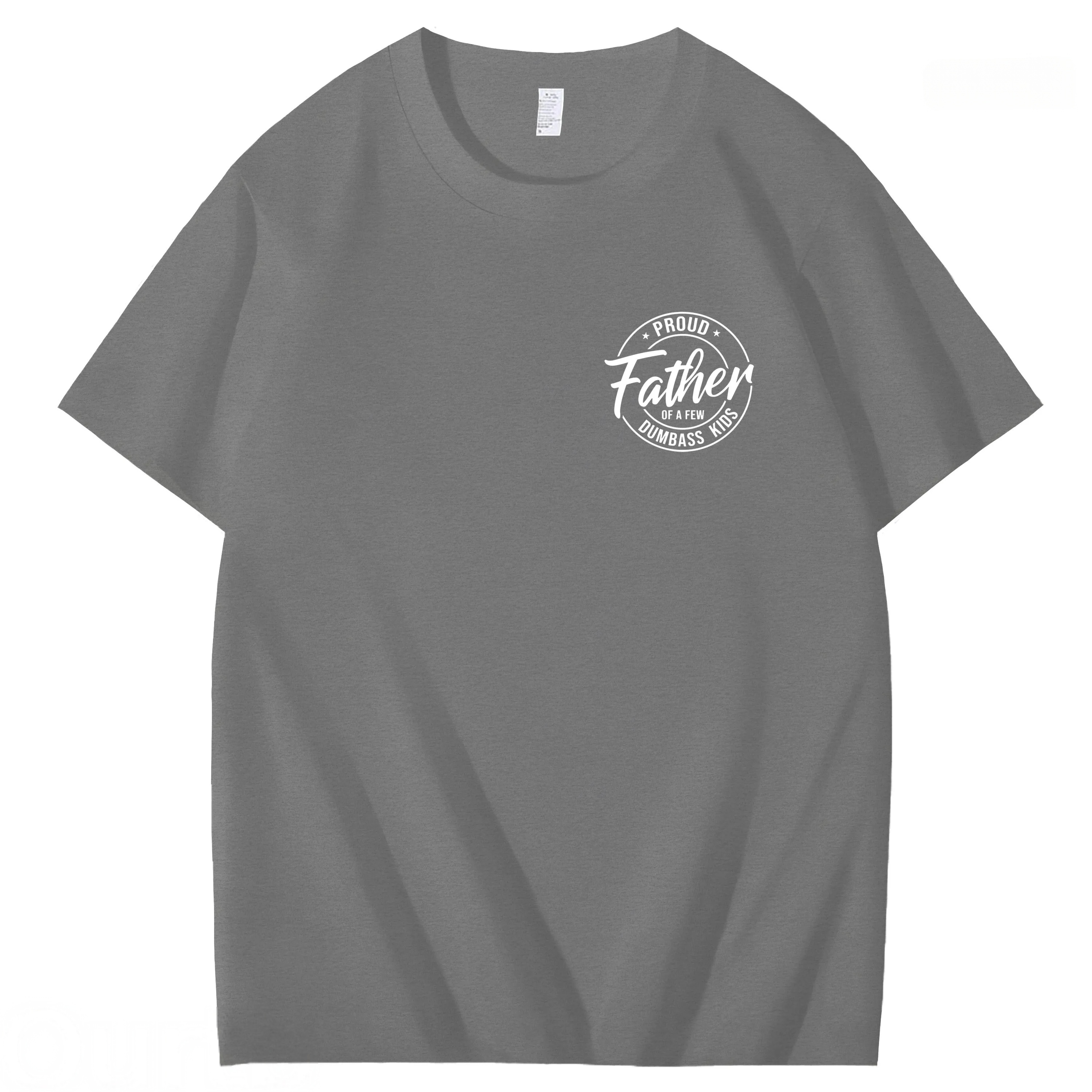 Proud Father Of A Few Dumbass Kids Funny Art Pattern Print T-Shirt