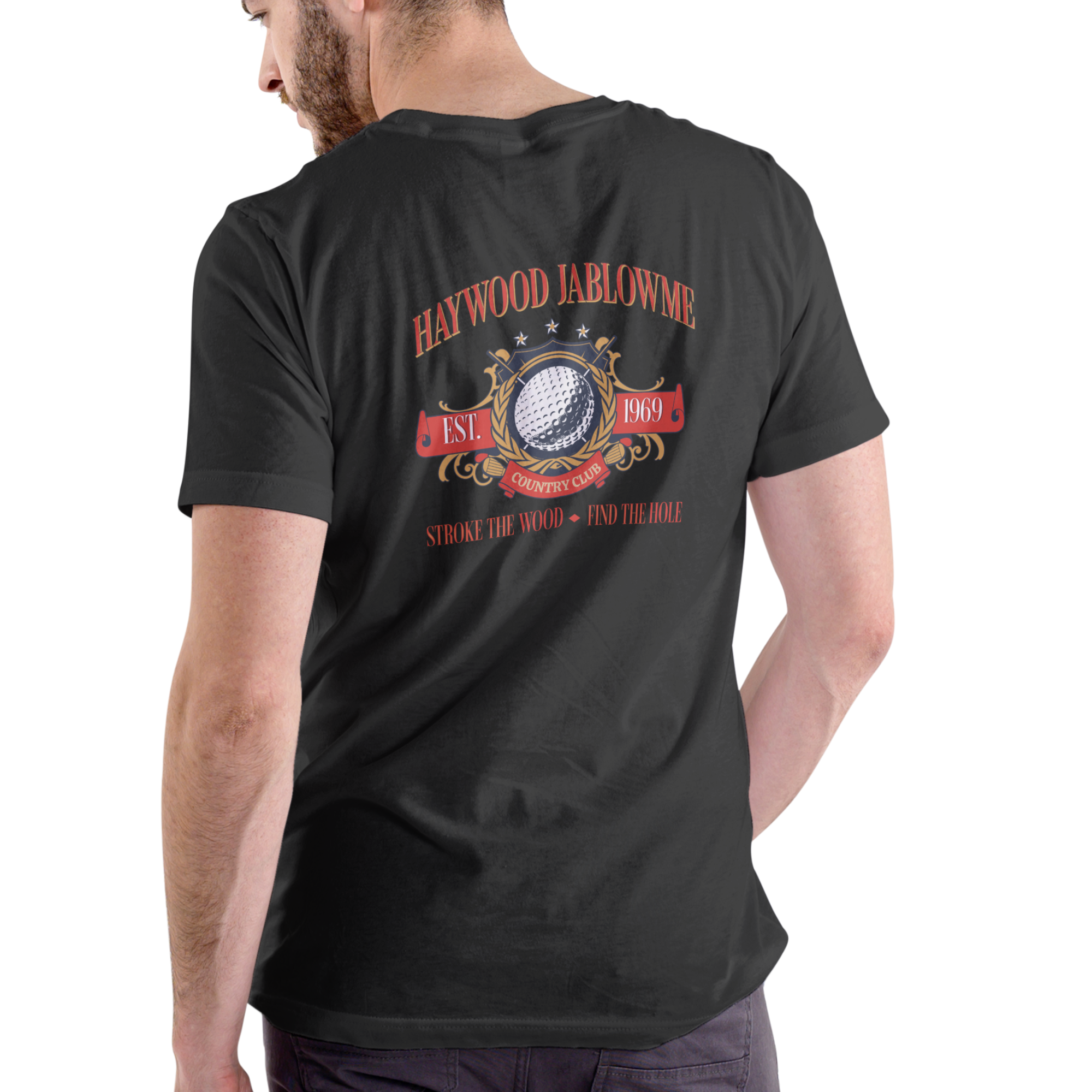 HAYWOOD JABLOWME COUNTRY CLUB Funny name T Shirt, Unisex Cotton