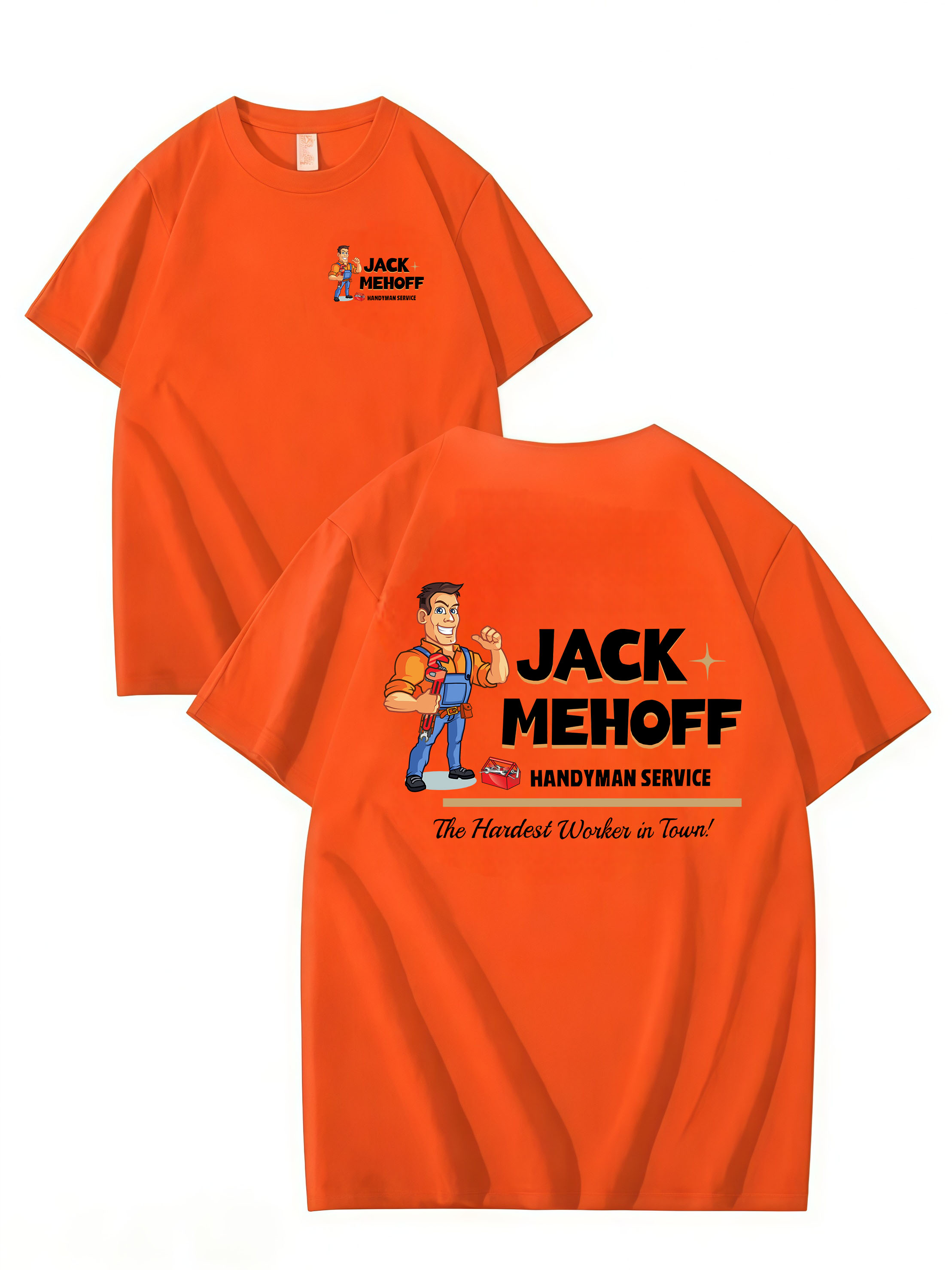 Jack Mehoff Handyman Funny T-Shirt – Adult Humor Joke Tee – Unisex Cotton Shirt