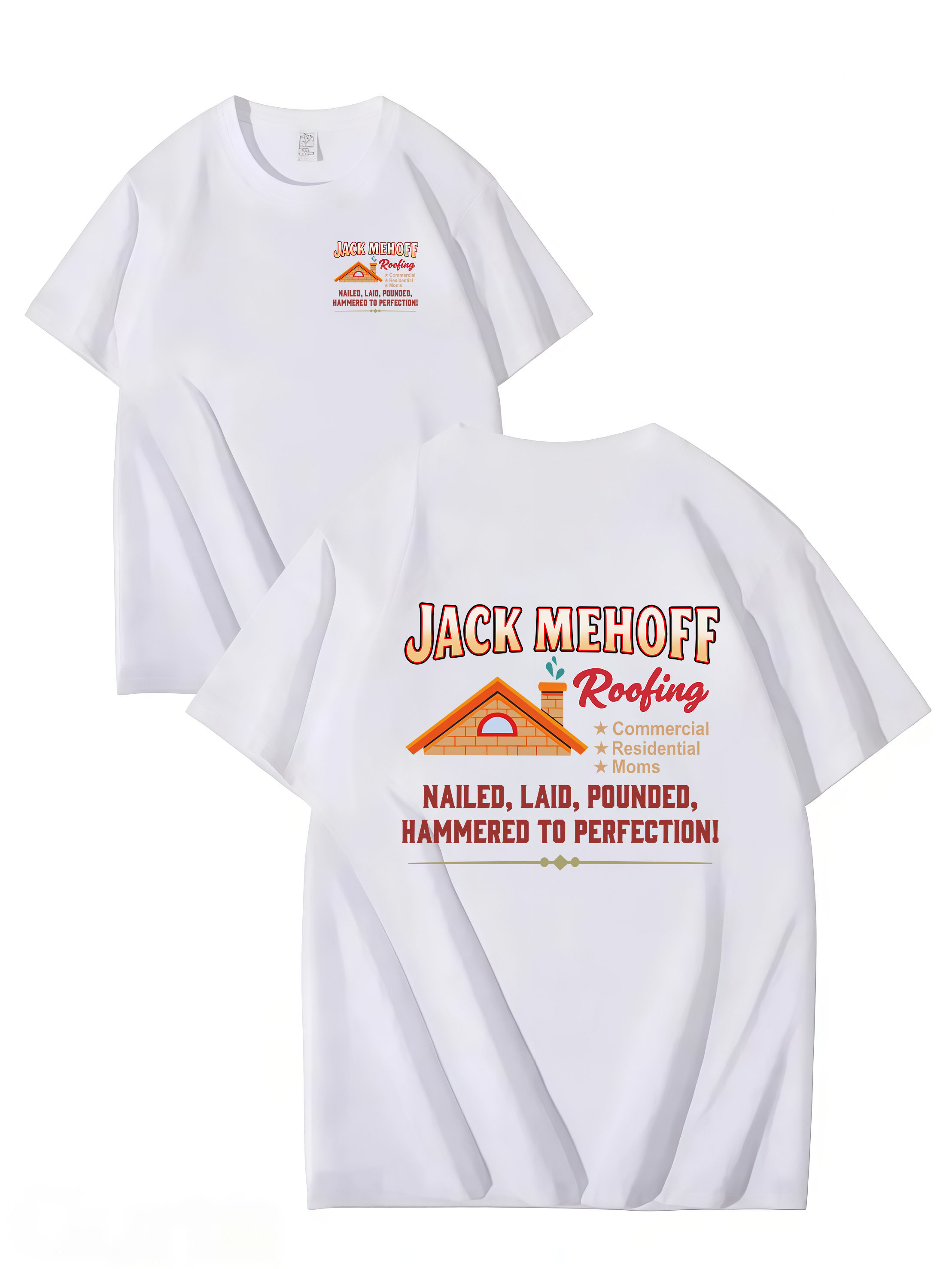 JACKS Roofing , T-SHIRT, UNISEX, COTTON