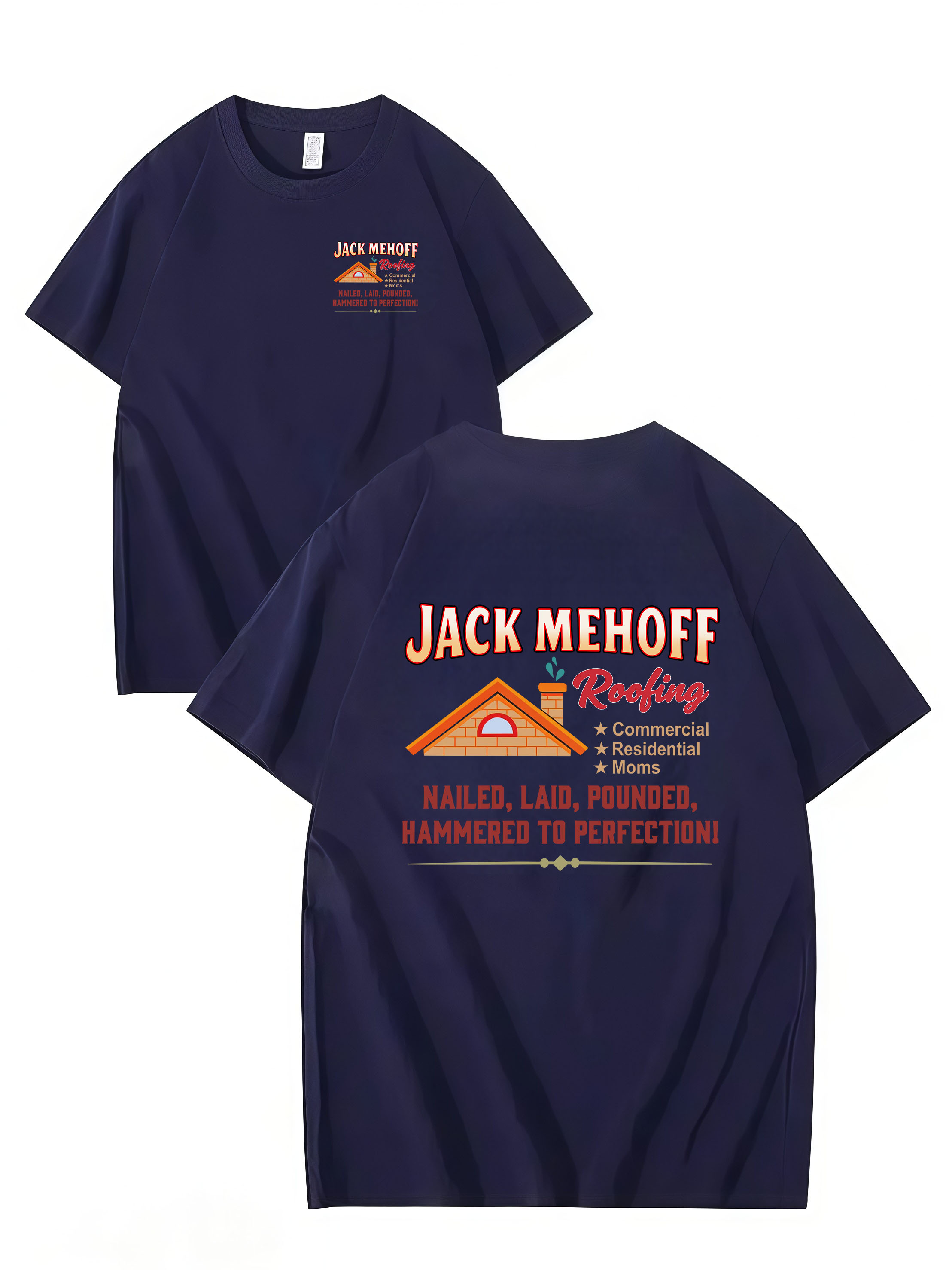 JACKS Roofing , T-SHIRT, UNISEX, COTTON