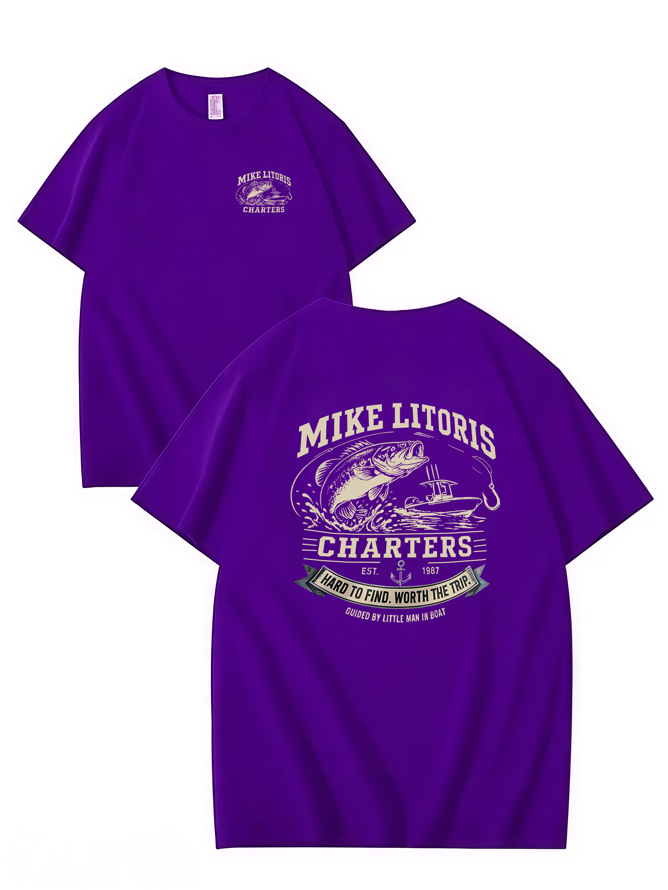 MIKE LITORIS CHARTERS – Funny Unisex Cotton T-Shirt
