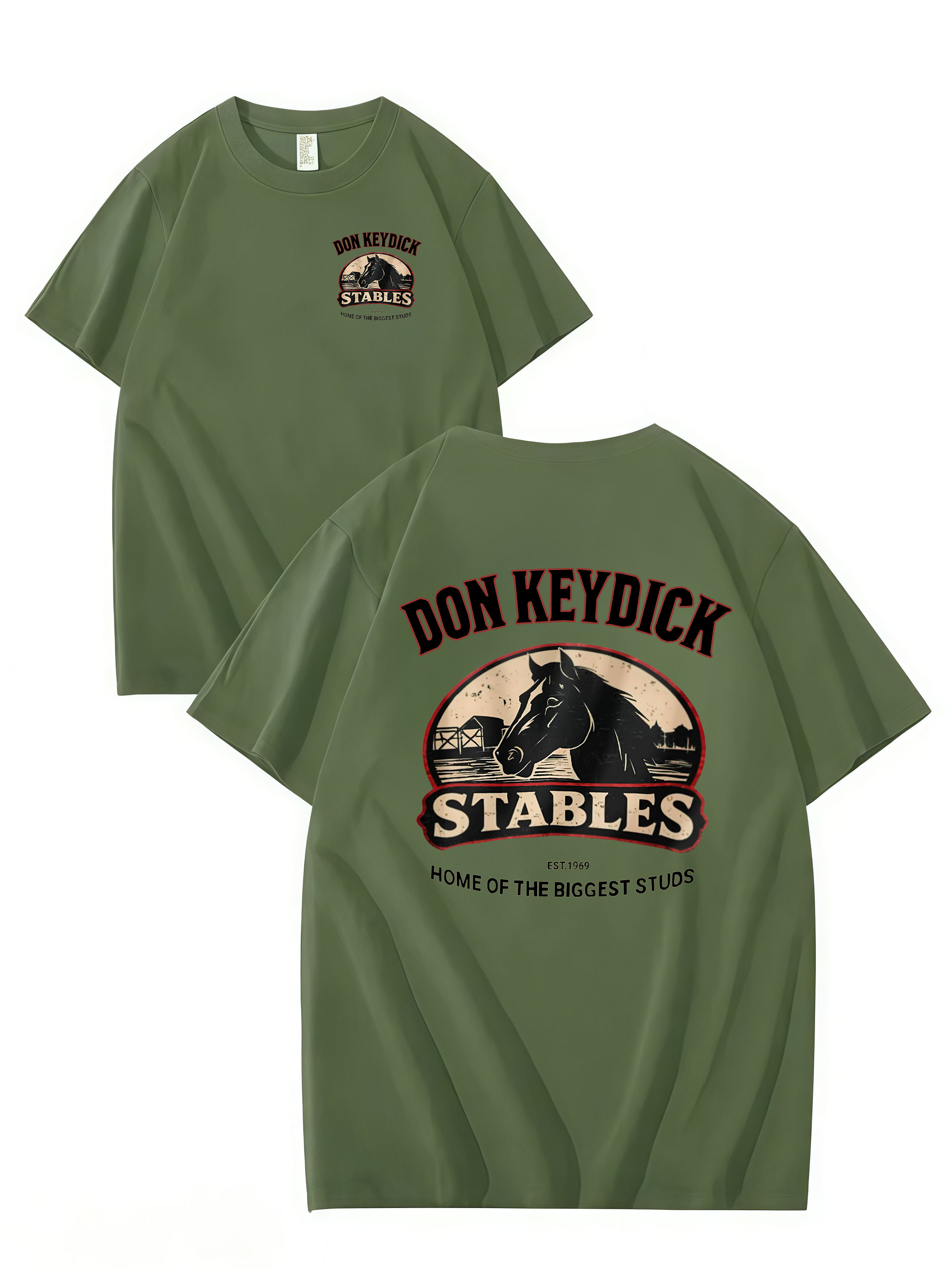 DON KEYDICK STABLES – Funny Name T-Shirt (Unisex Cotton Tee)