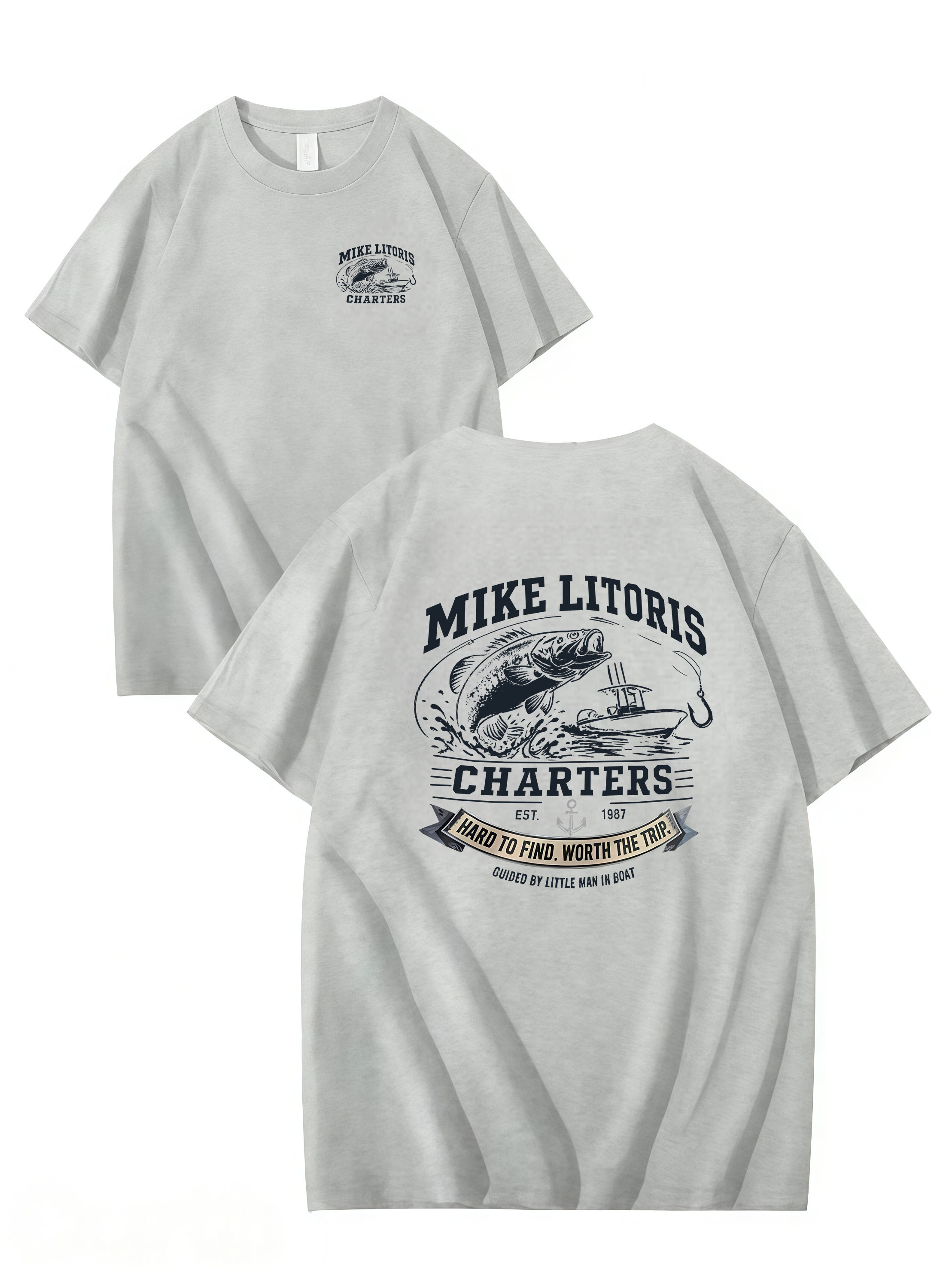 MIKE LITORIS CHARTERS – Funny Unisex Cotton T-Shirt