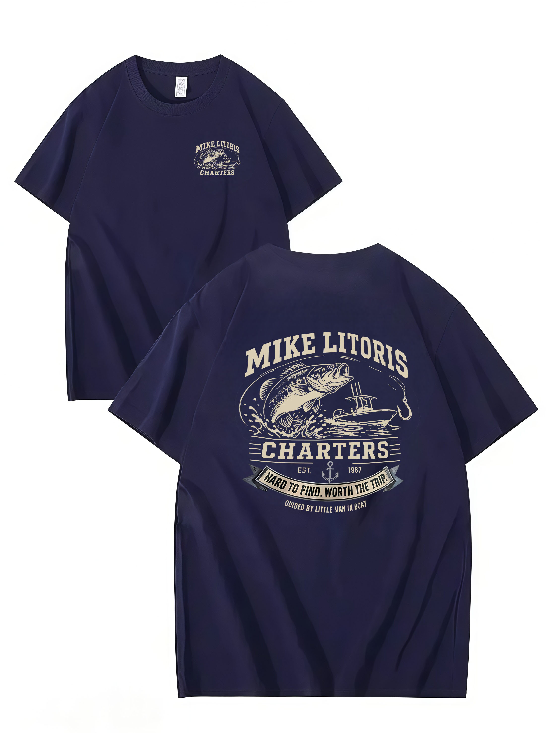 MIKE LITORIS CHARTERS – Funny Unisex Cotton T-Shirt
