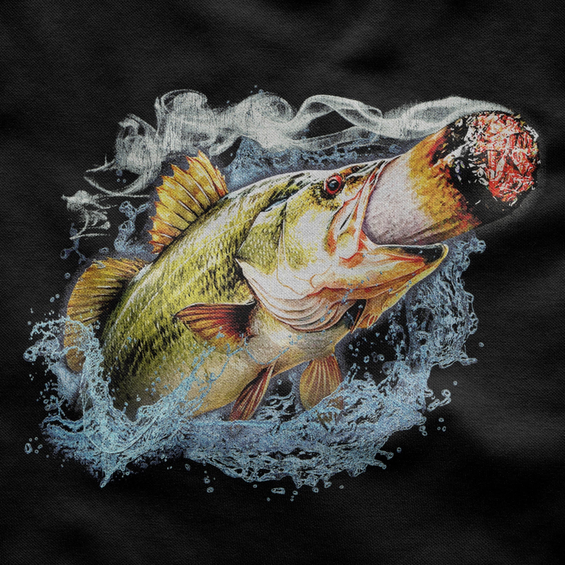 Fish smokin a bigass doink – Funny T-Shirt | Unisex Cotton Tee