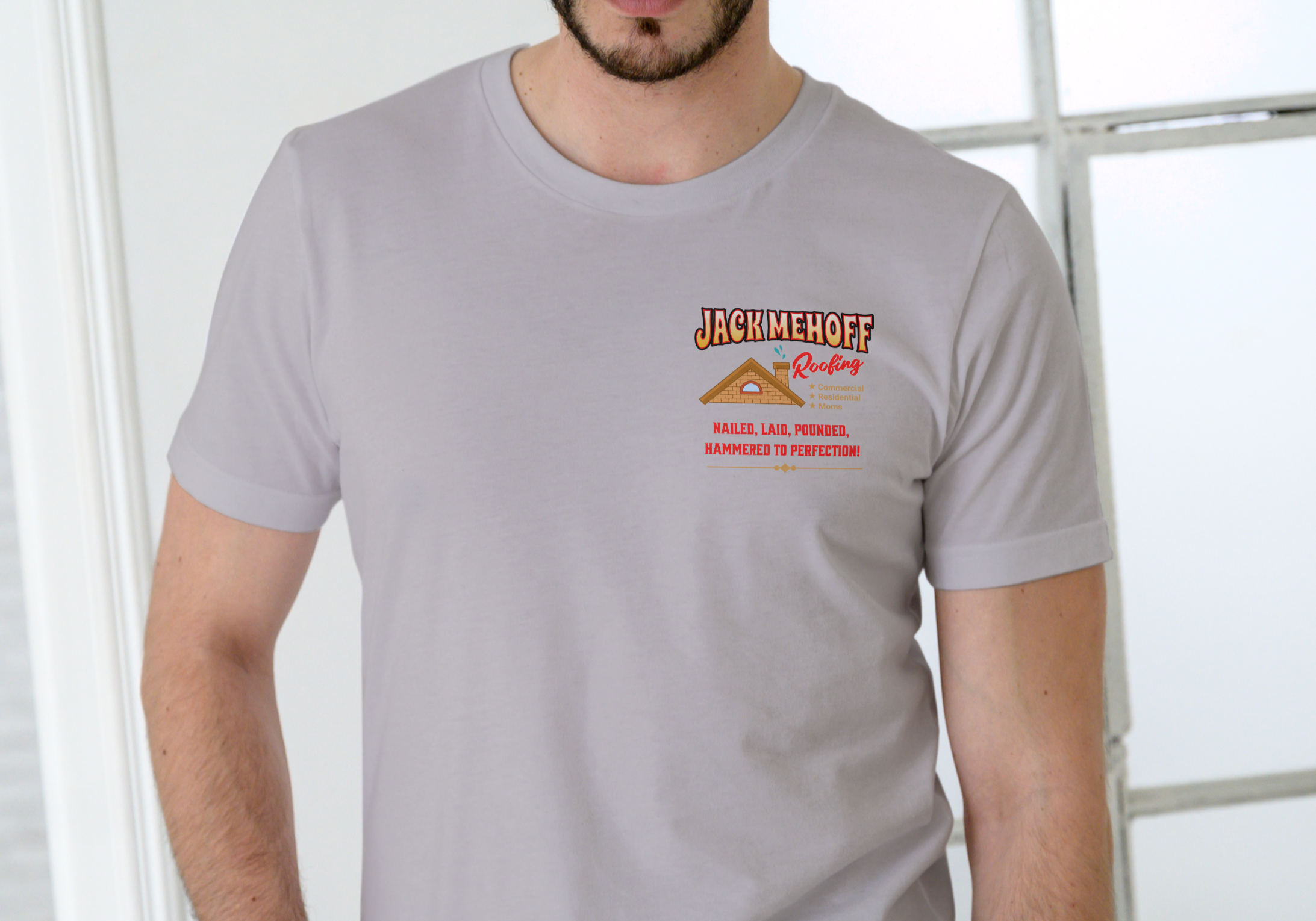 JACKS Roofing , T-SHIRT, UNISEX, COTTON