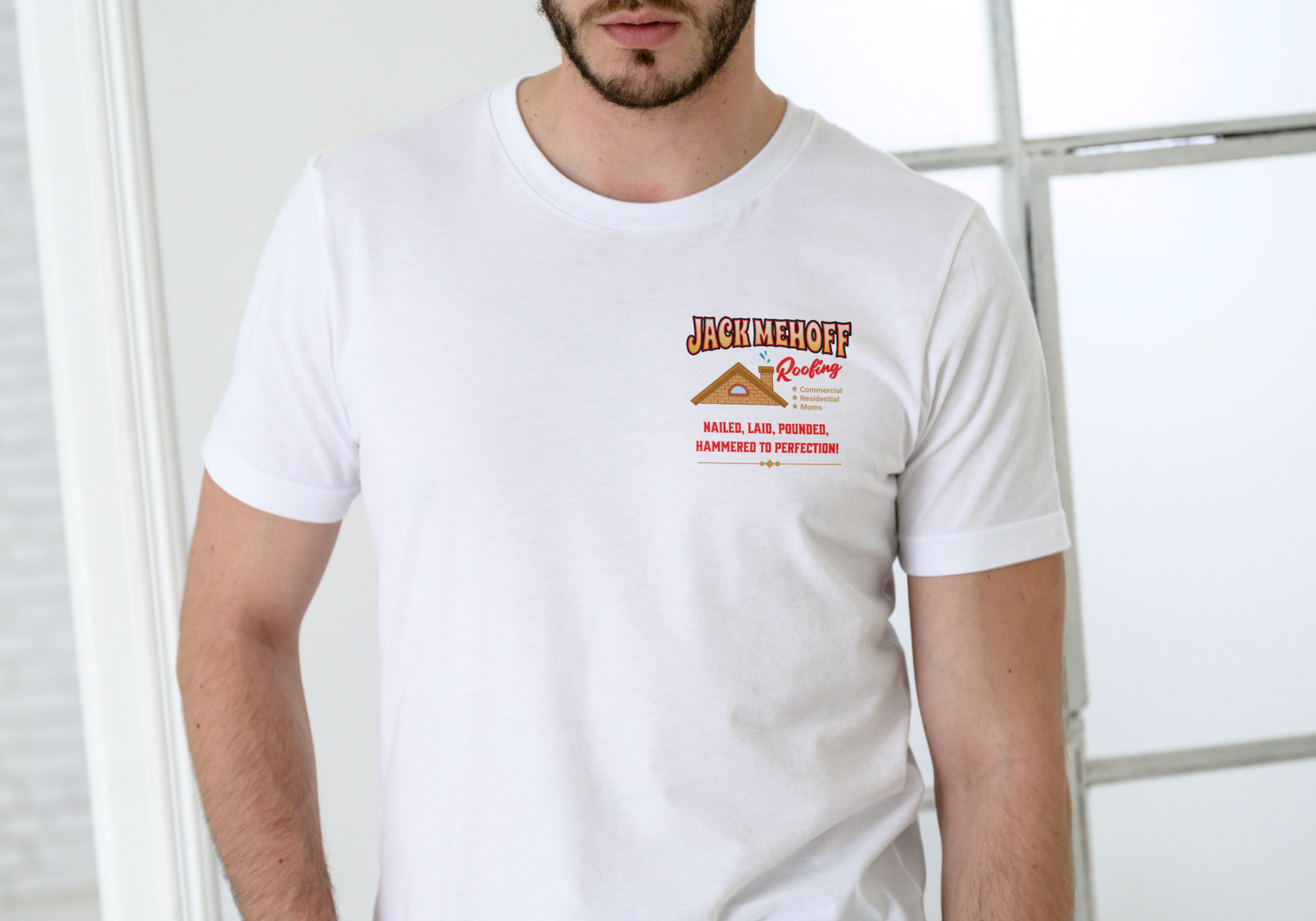 JACKS Roofing , T-SHIRT, UNISEX, COTTON