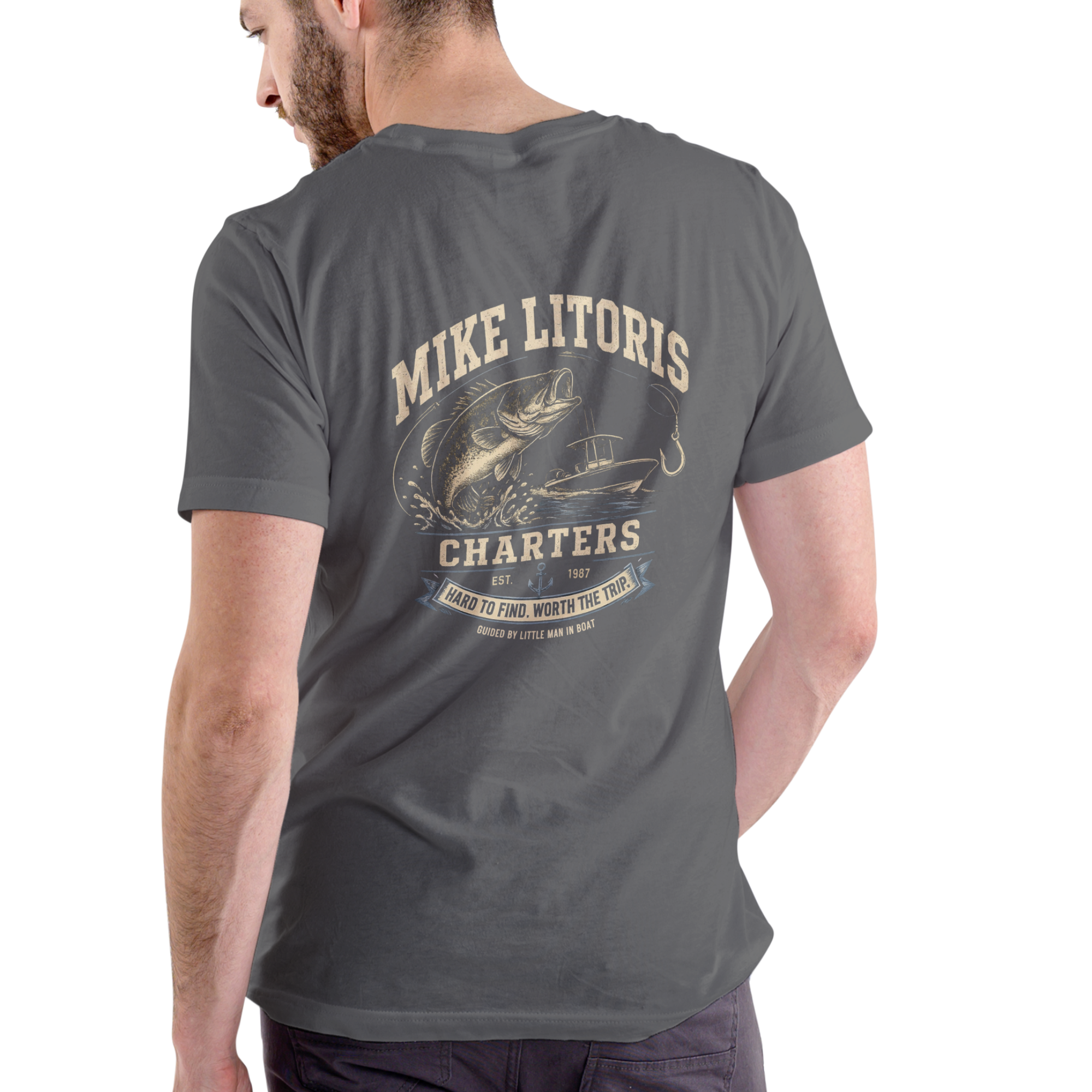 MIKE LITORIS CHARTERS – Funny Unisex Cotton T-Shirt