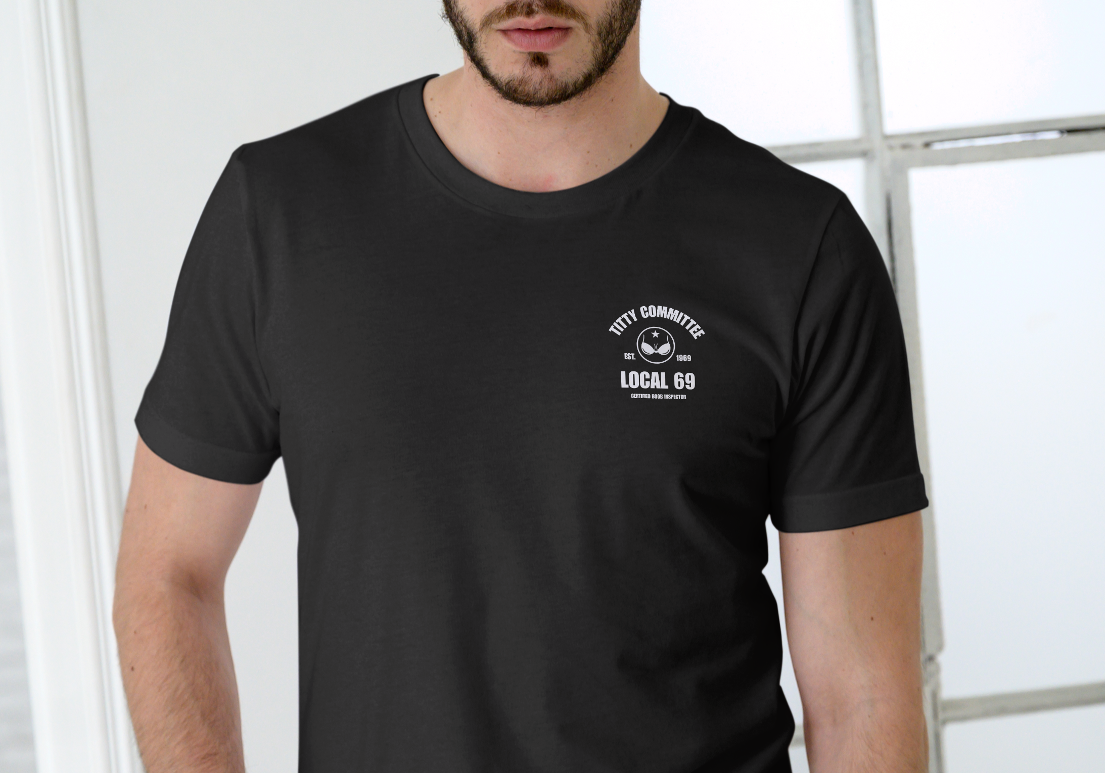 Titty Committee Local 69, Unisex Cotton T- Shirt