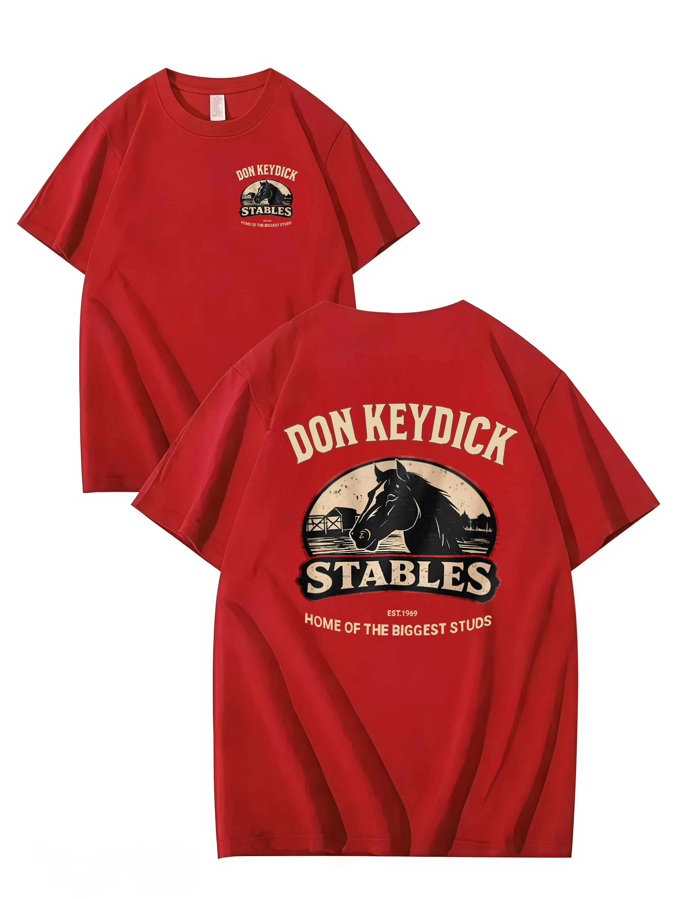 DON KEYDICK STABLES – Funny Name T-Shirt (Unisex Cotton Tee)