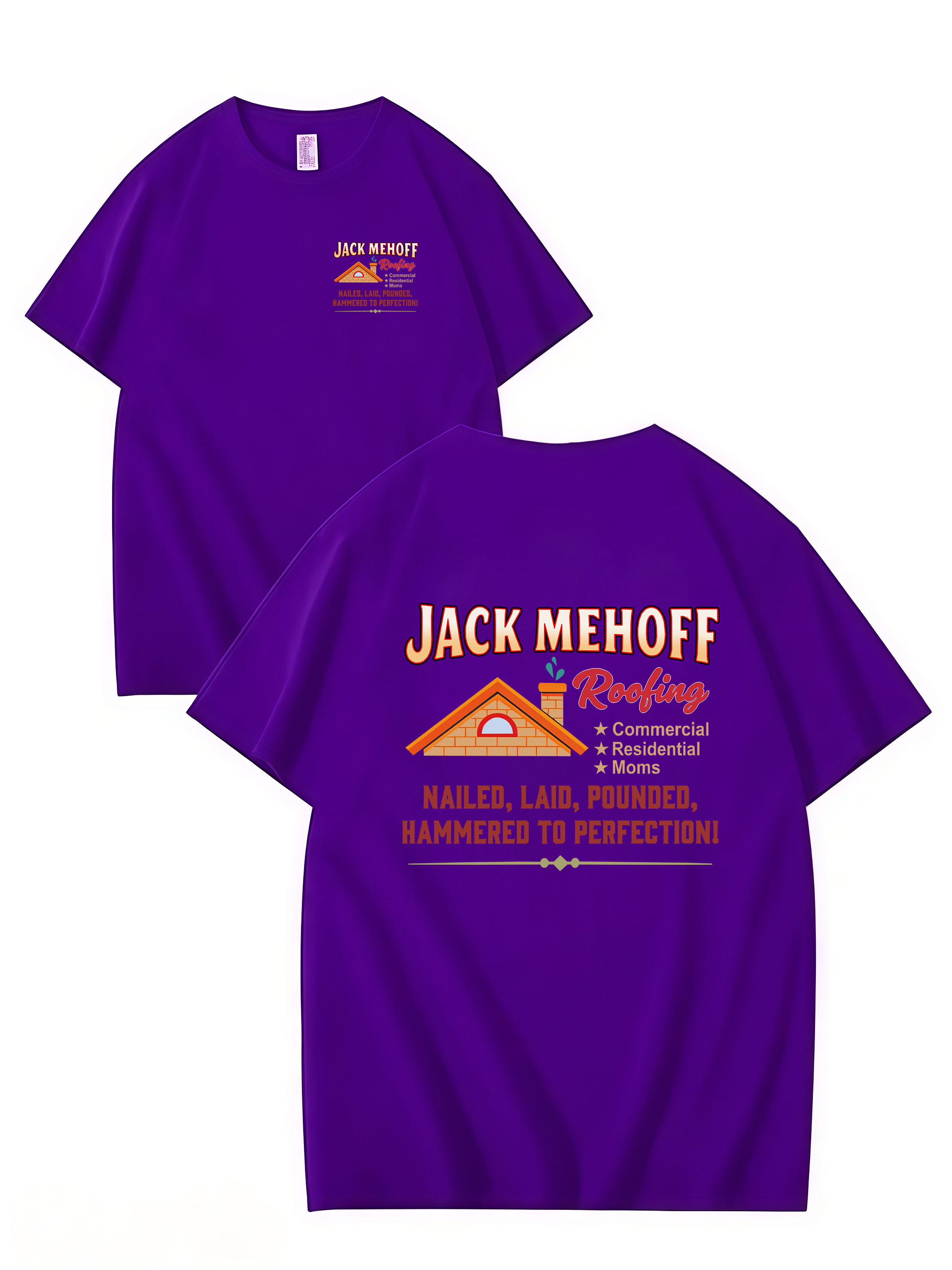 JACKS Roofing , T-SHIRT, UNISEX, COTTON