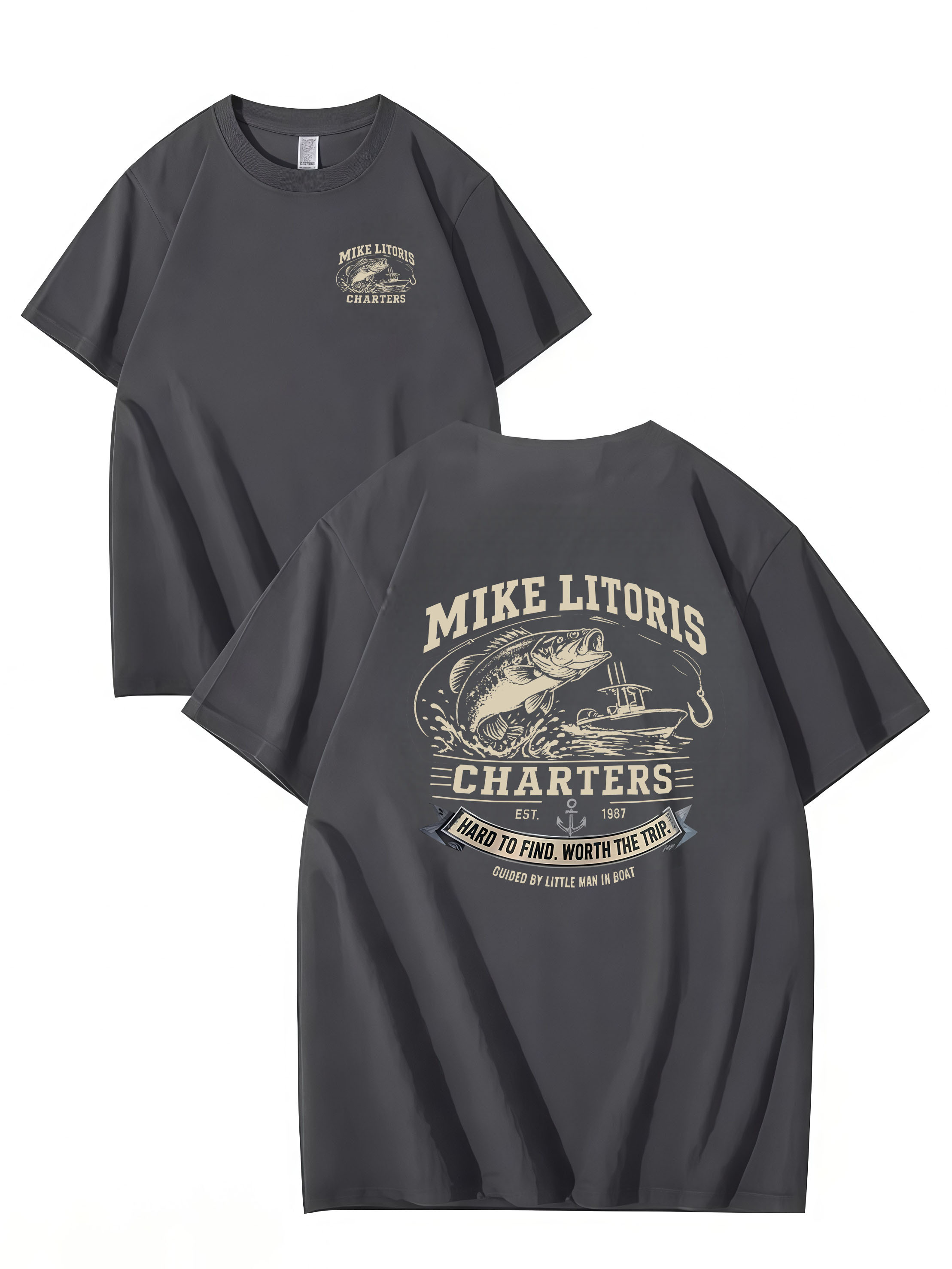 MIKE LITORIS CHARTERS – Funny Unisex Cotton T-Shirt