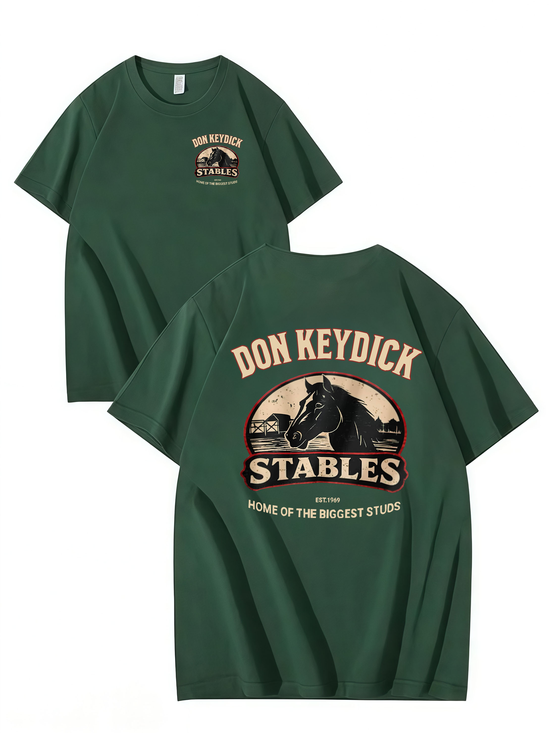 DON KEYDICK STABLES – Funny Name T-Shirt (Unisex Cotton Tee)
