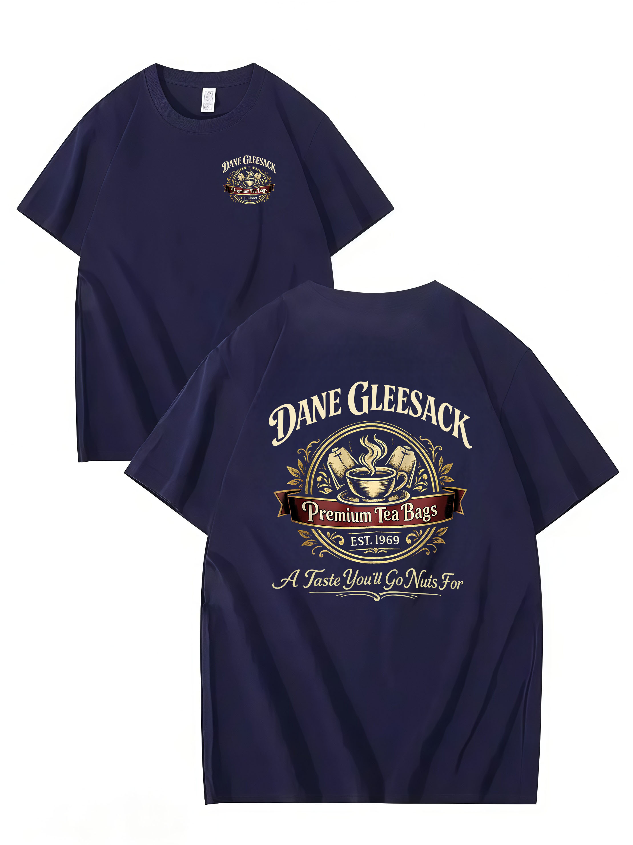 DANE GLEESACK PREMIUM TEA BAGS – Funny Unisex Cotton T-Shirt