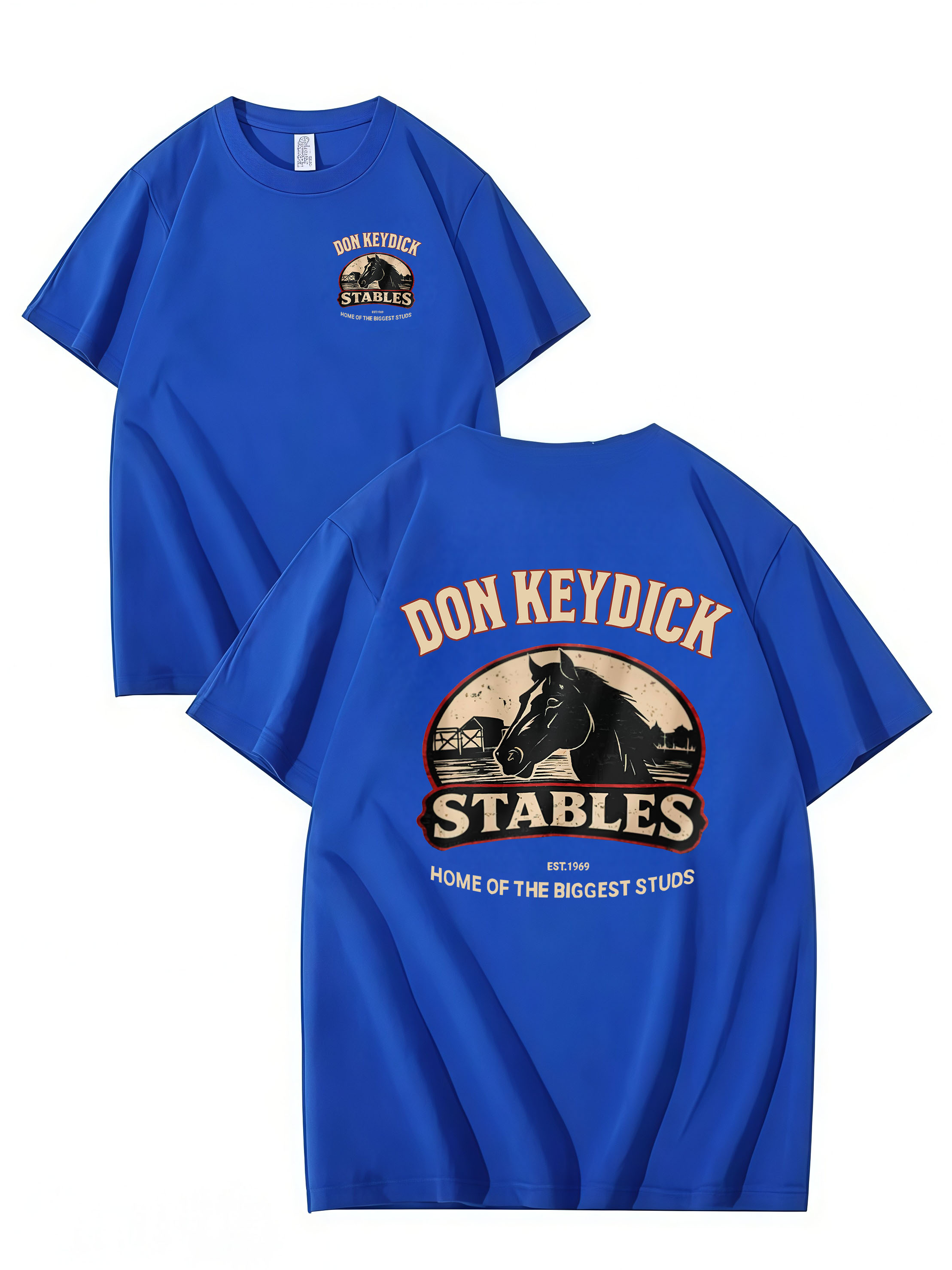DON KEYDICK STABLES – Funny Name T-Shirt (Unisex Cotton Tee)