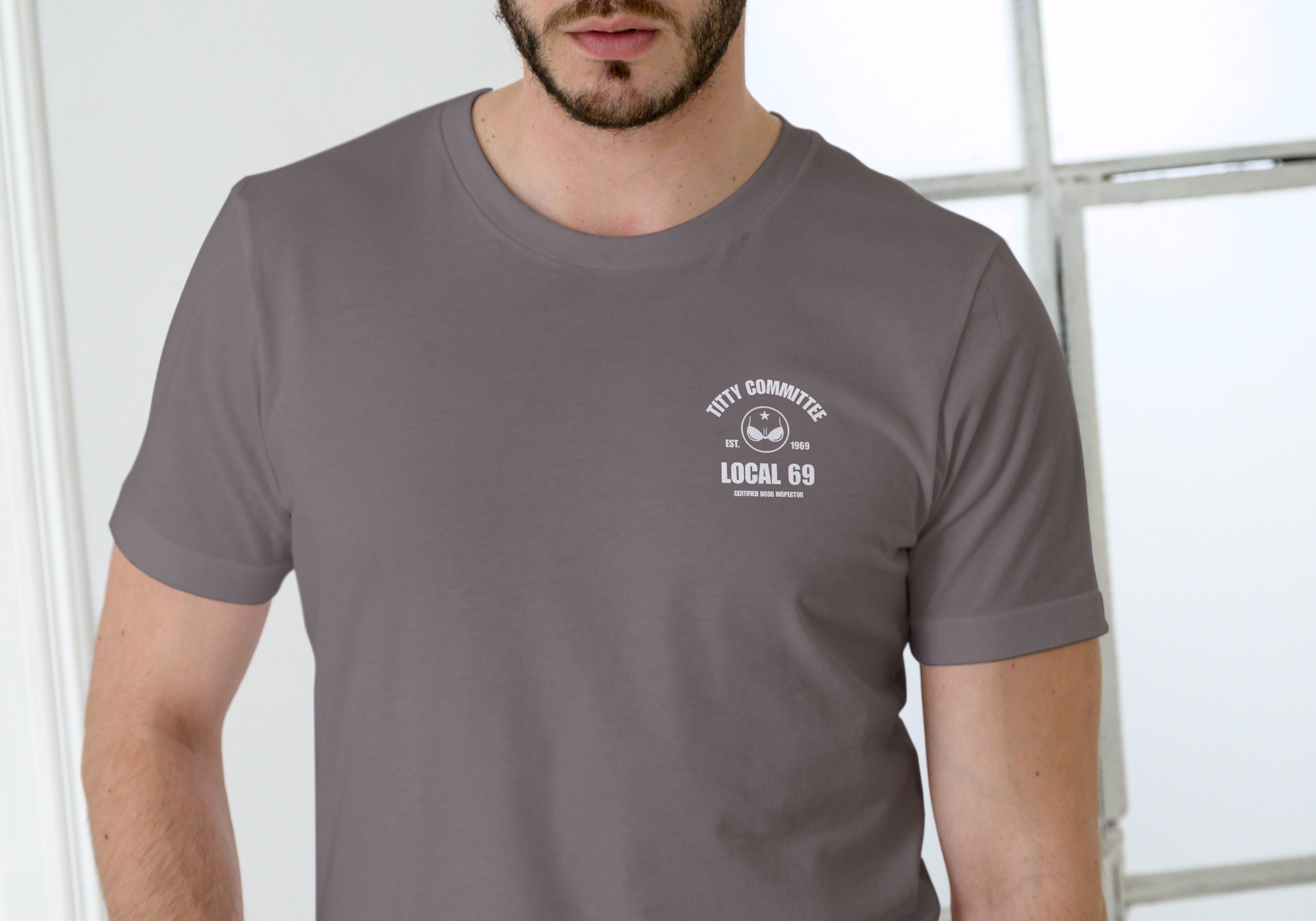 Titty Committee Local 69, Unisex Cotton T- Shirt