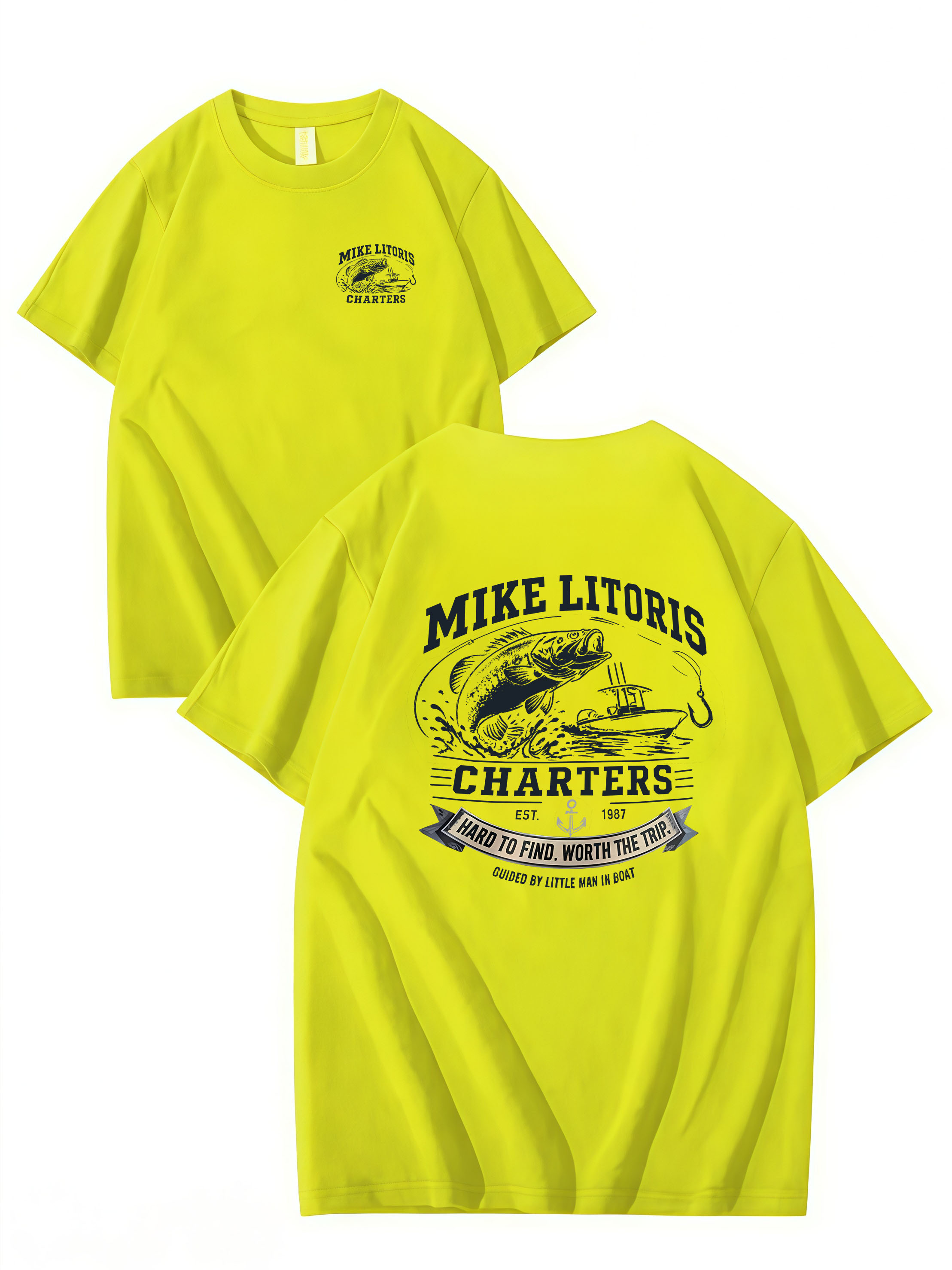 MIKE LITORIS CHARTERS – Funny Unisex Cotton T-Shirt
