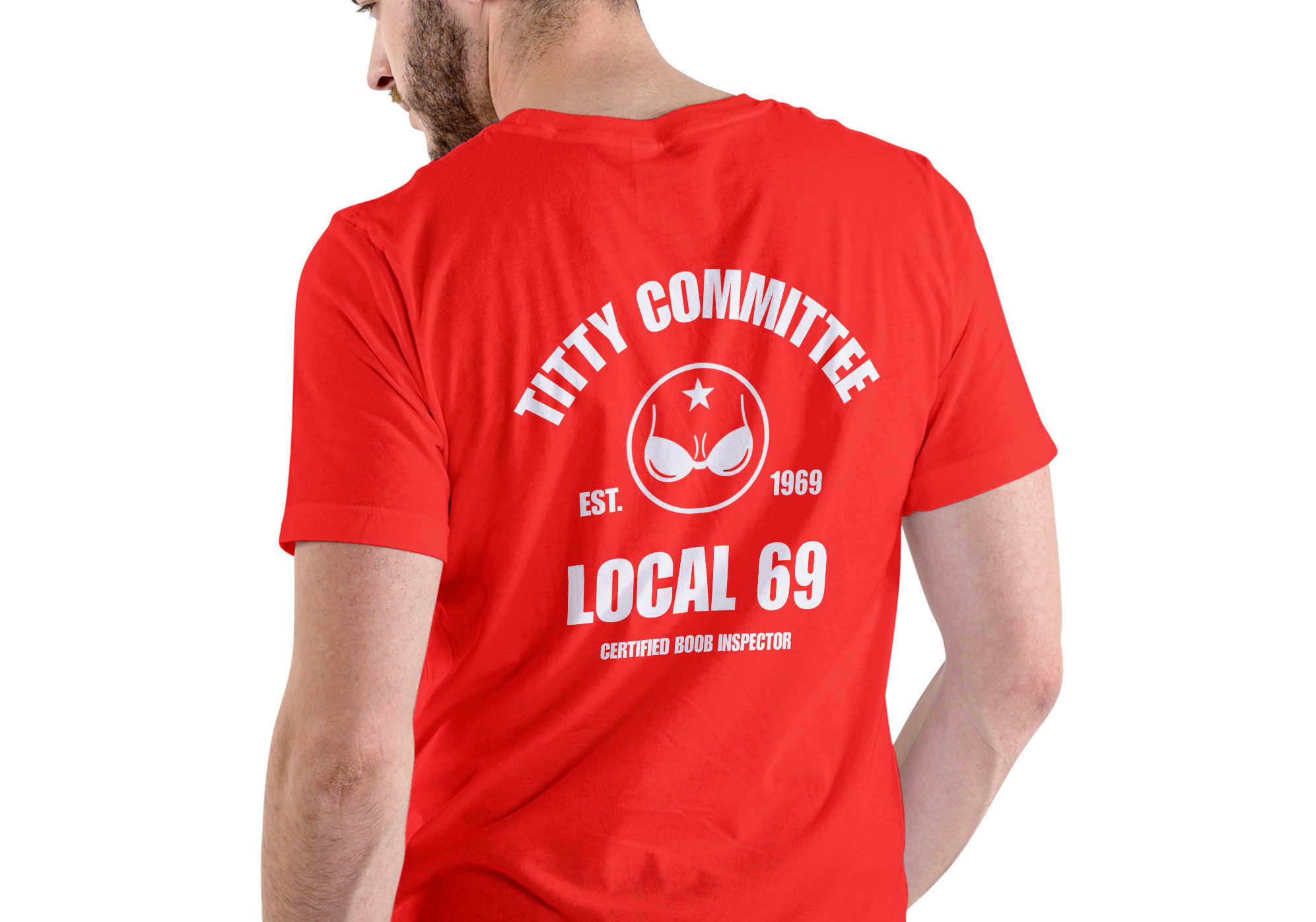 Titty Committee Local 69, Unisex Cotton T- Shirt
