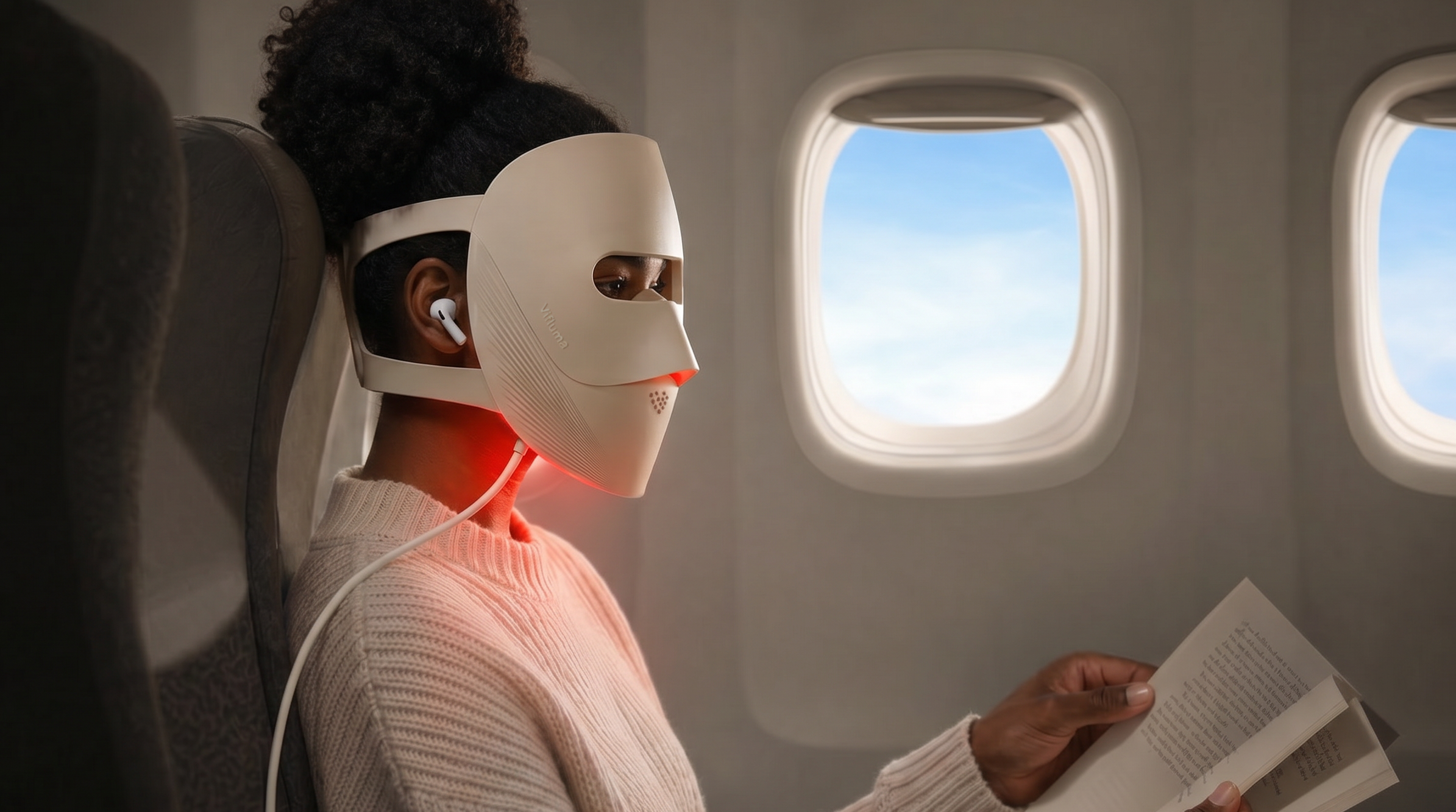 {"default":"Vifluma Skin Glow LED Mask \nmultiple function skincare\non the plane"}
