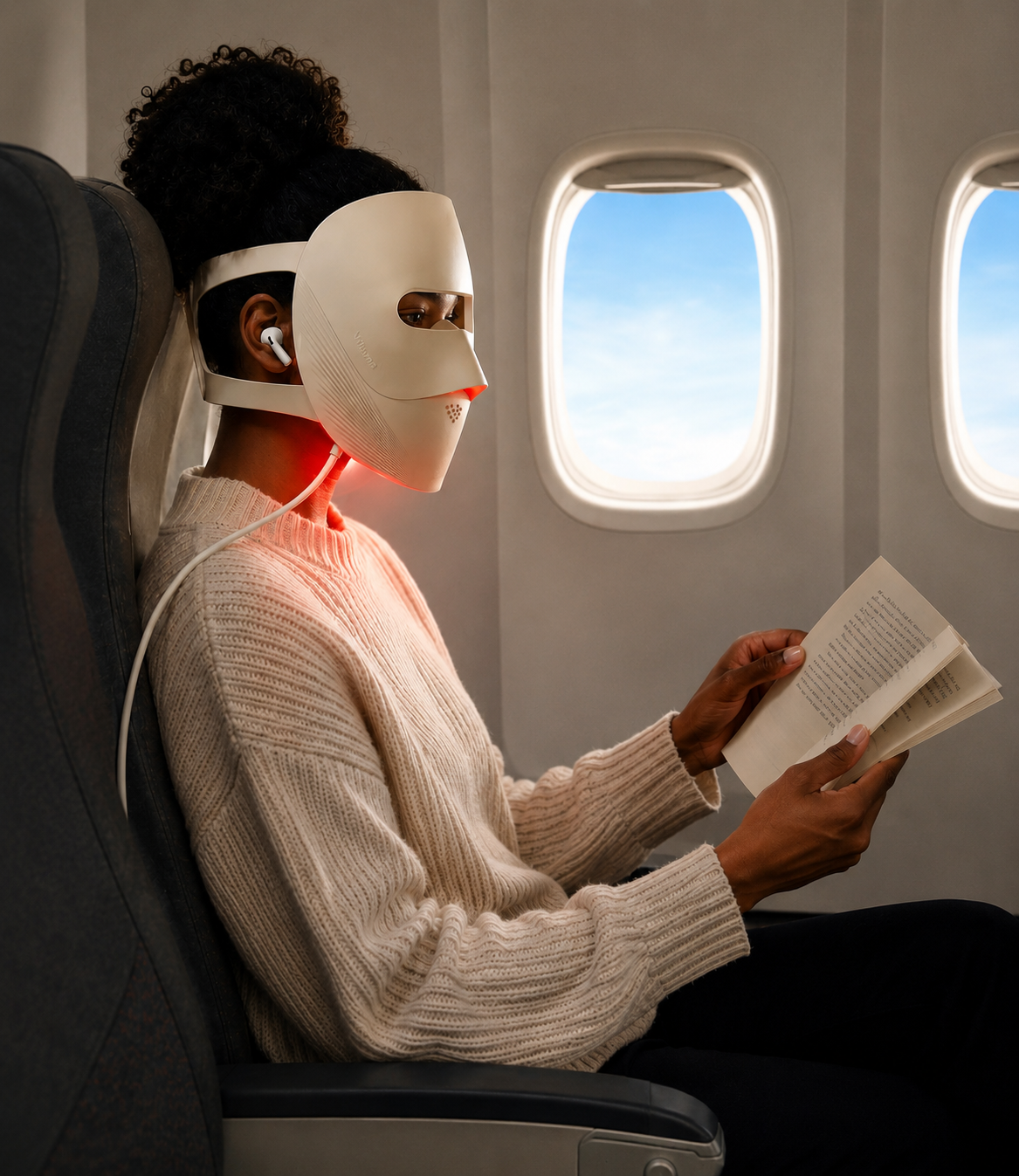 {"default":"Vifluma Skin Glow LED Mask \nmultiple function skincare\non the plane"}
