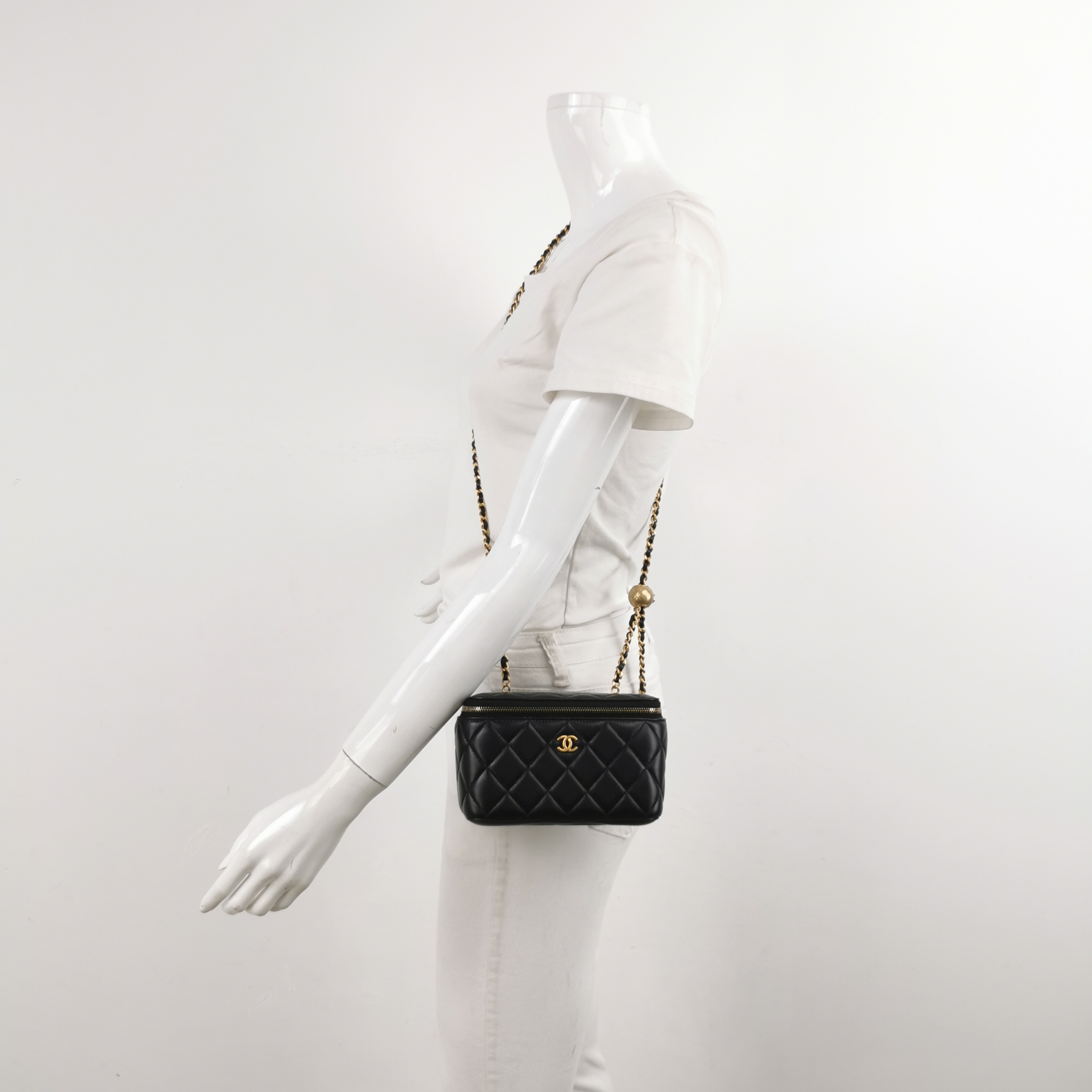 Chanel  Monogram Coated Canvas