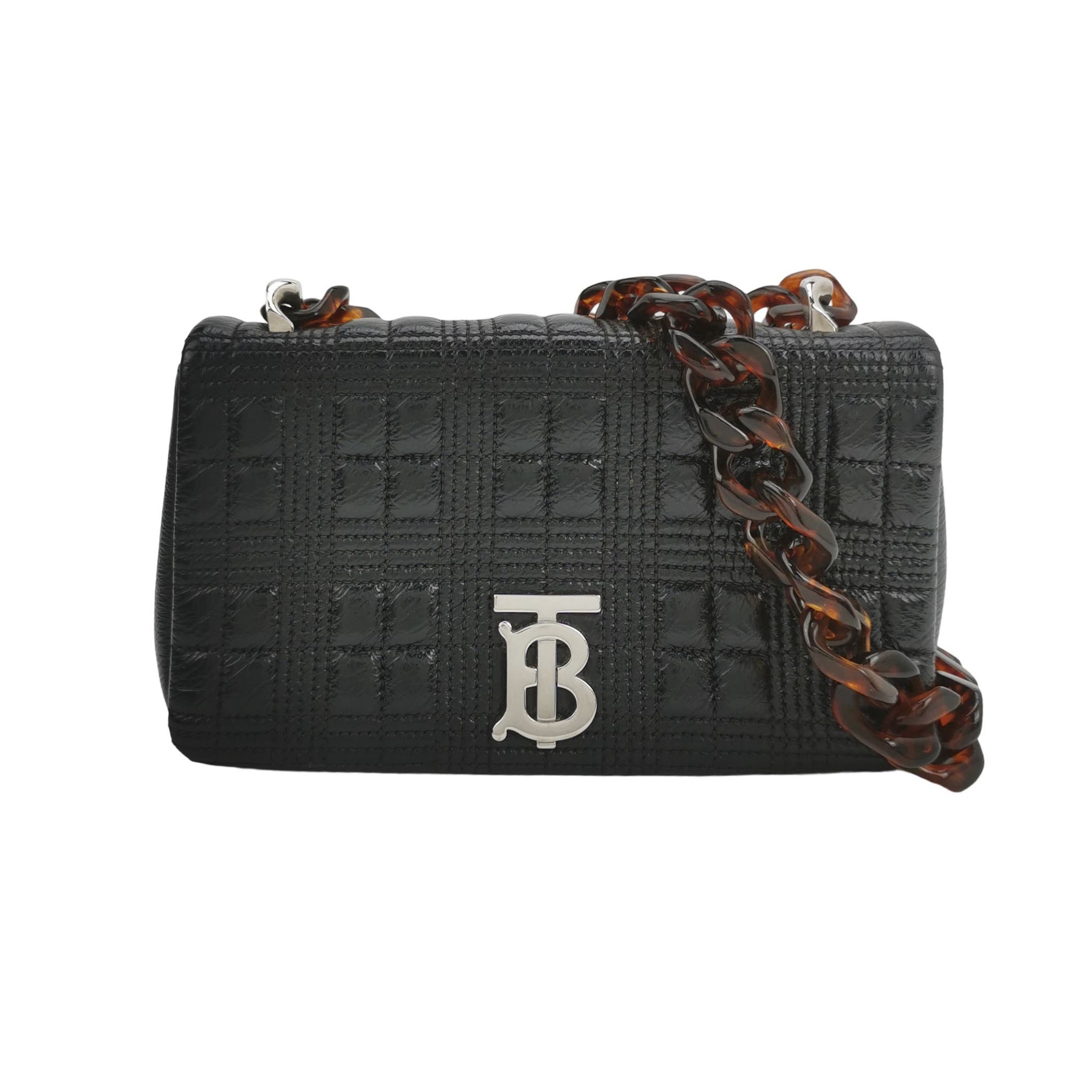 Burberry Lola Shoulder Bag Quilted Patent with Resin Small — photo 1 of 22