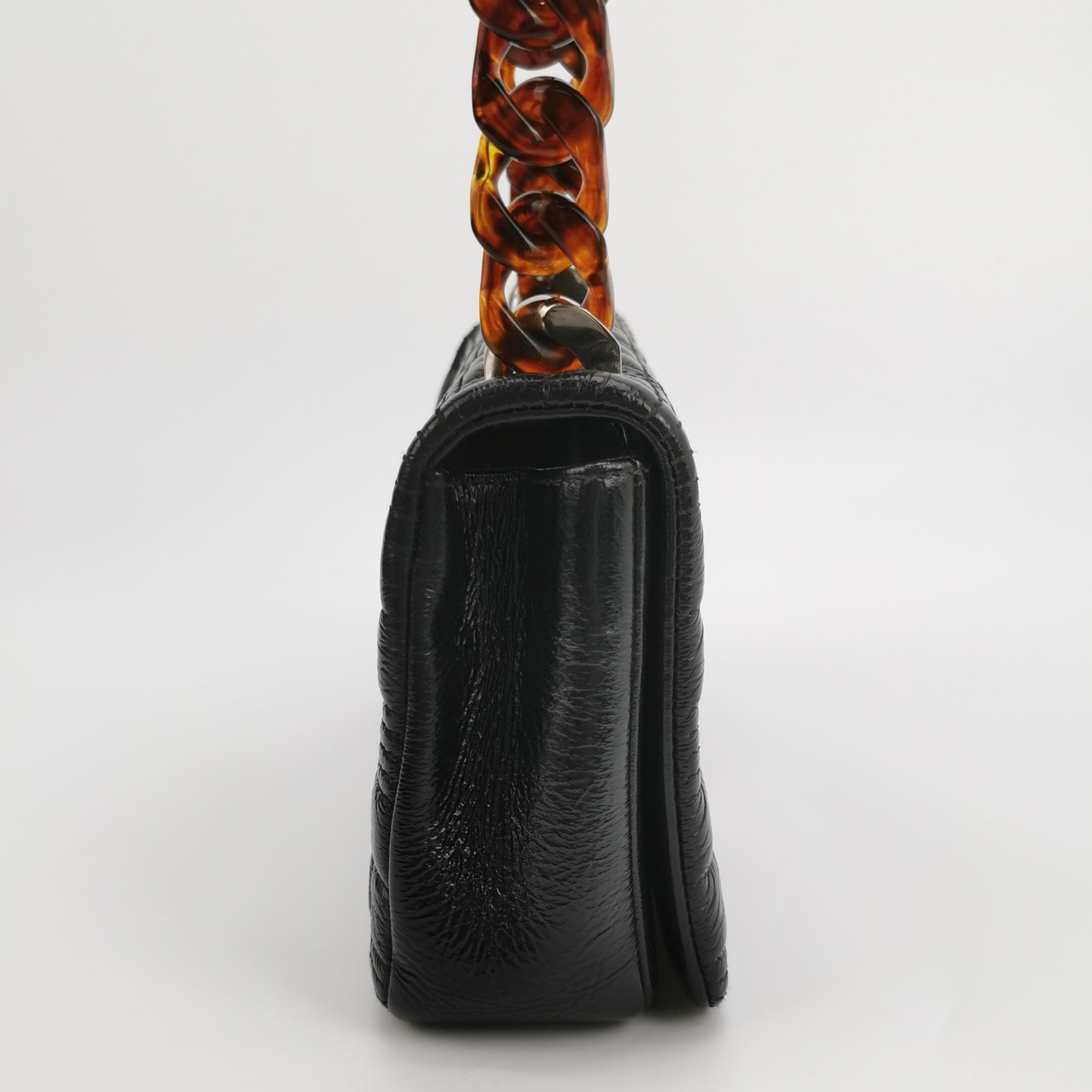 Burberry Lola Shoulder Bag Quilted Patent with Resin Small — photo 4 of 22