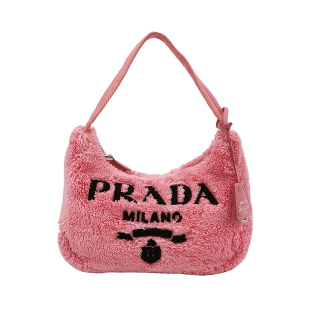 Prada Re-Edition 2000 Hobo Terry Cloth Mini — pre-owned, Vierlot