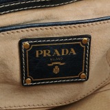 Prada Vitelloshine Chain Shoulder Bag Leather Navy — thumbnail 8