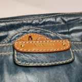 Prada Vitelloshine Chain Shoulder Bag Leather Navy — thumbnail 16