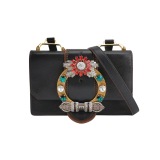 Miu Miu Dahlia Crossbody Bag Crystal Embellished Leather — thumbnail 1