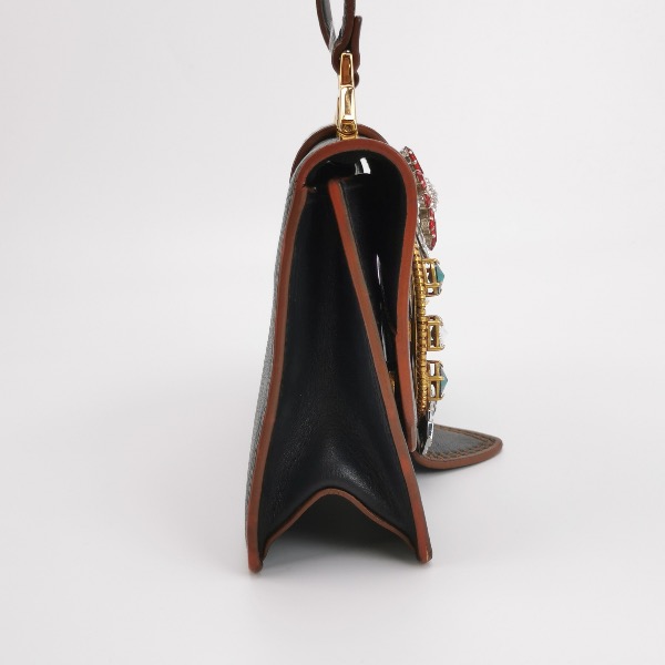 Miu Miu Dahlia Crossbody Bag Crystal Embellished Leather — photo 3 of 13
