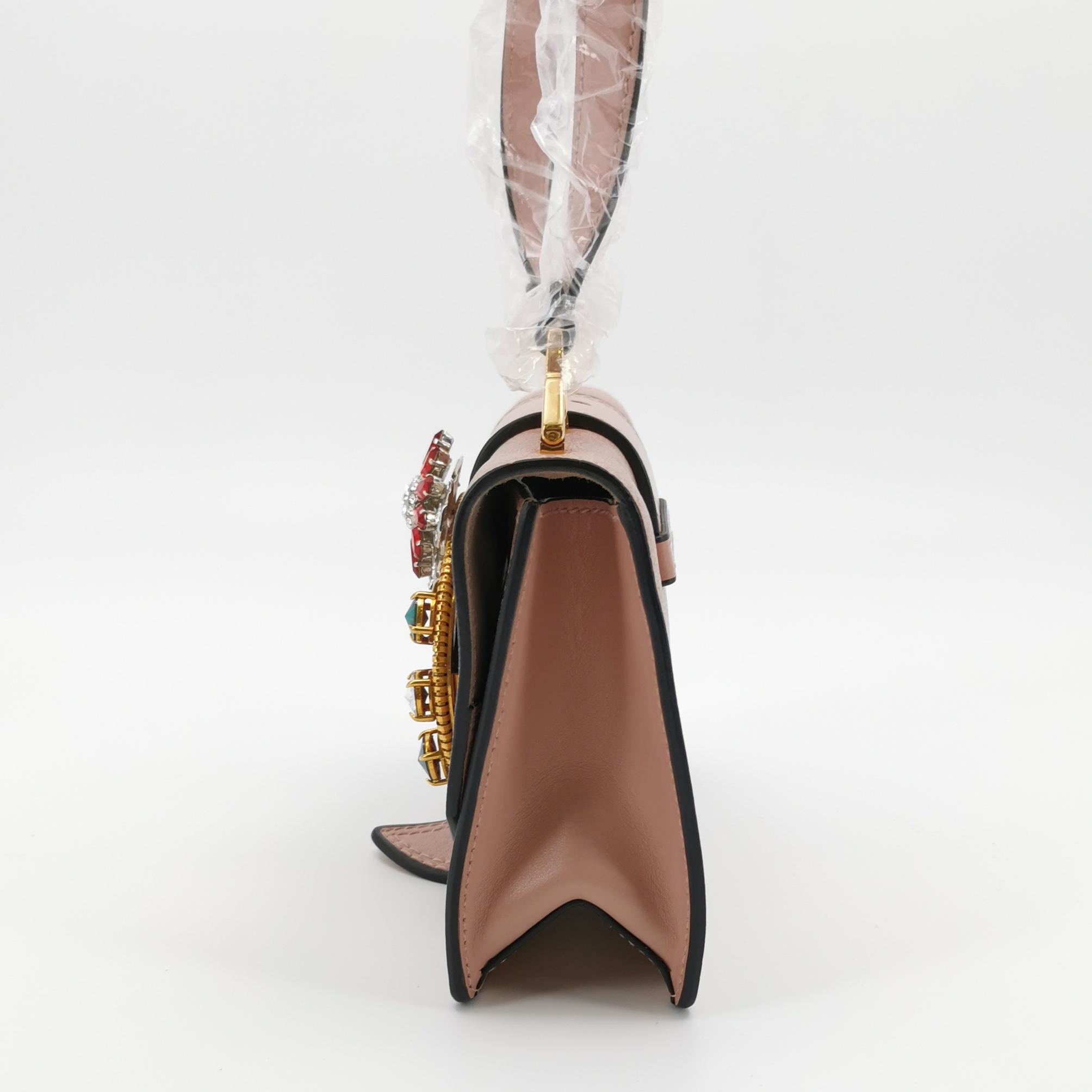 Miu Miu Dahlia Crossbody Bag Crystal Embellished Leather — photo 3 of 24