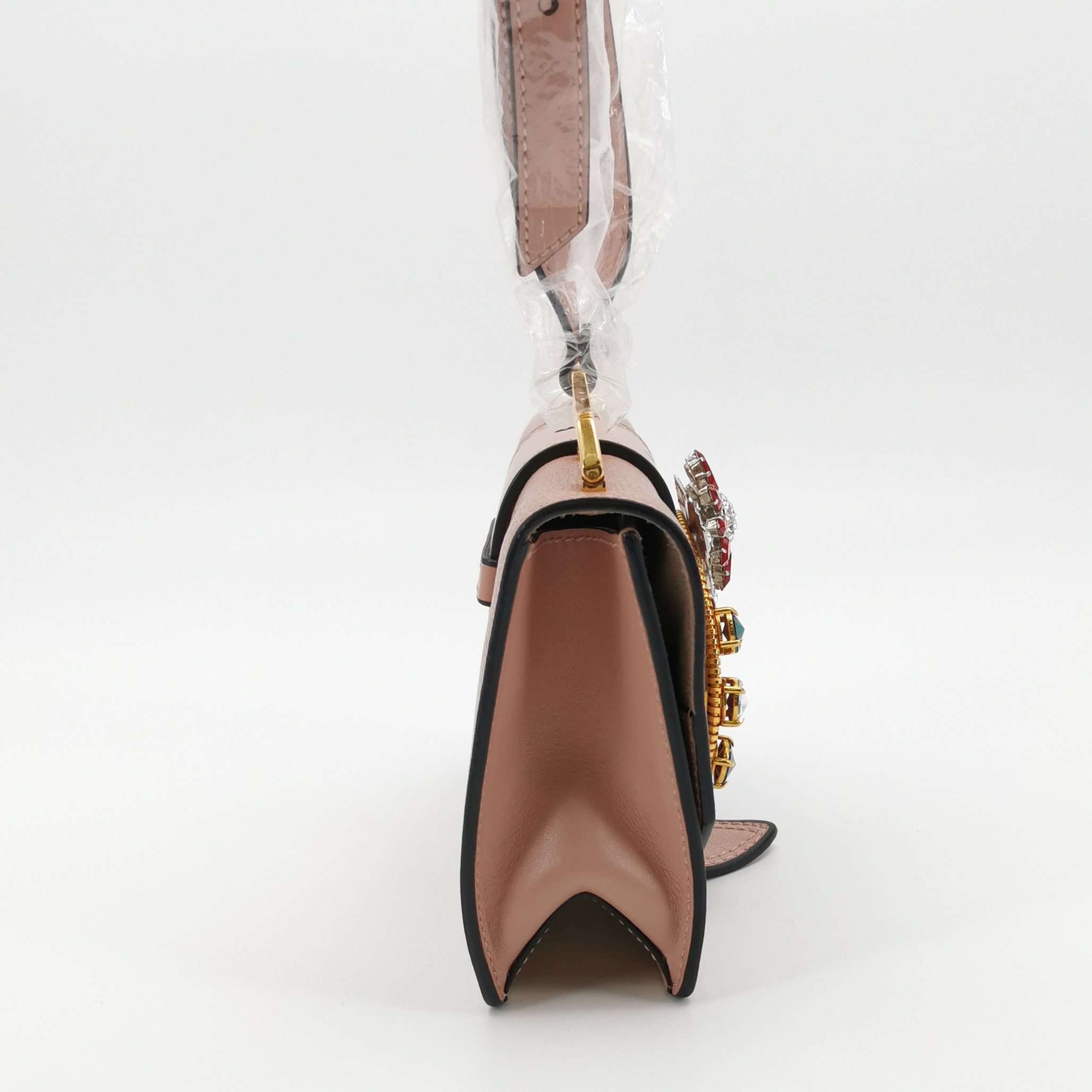Miu Miu Dahlia Crossbody Bag Crystal Embellished Leather — photo 4 of 24