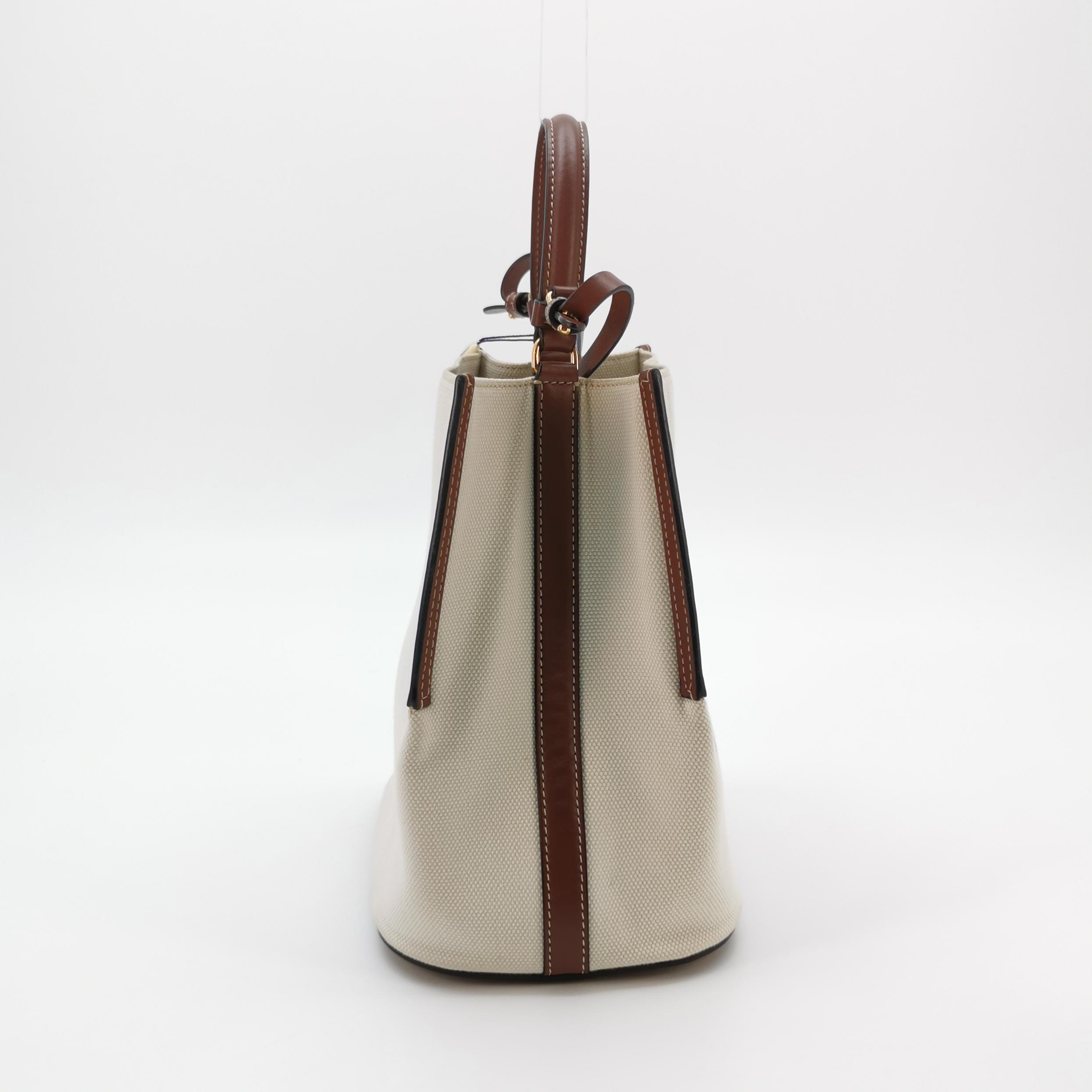 Burberry Peggy Logo Bucket Bag Canvas Small — photo 3 of 25