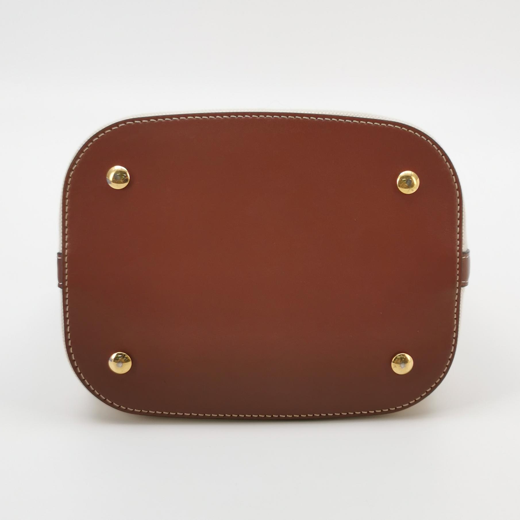 Burberry Peggy Logo Bucket Bag Canvas Small — photo 6 of 25