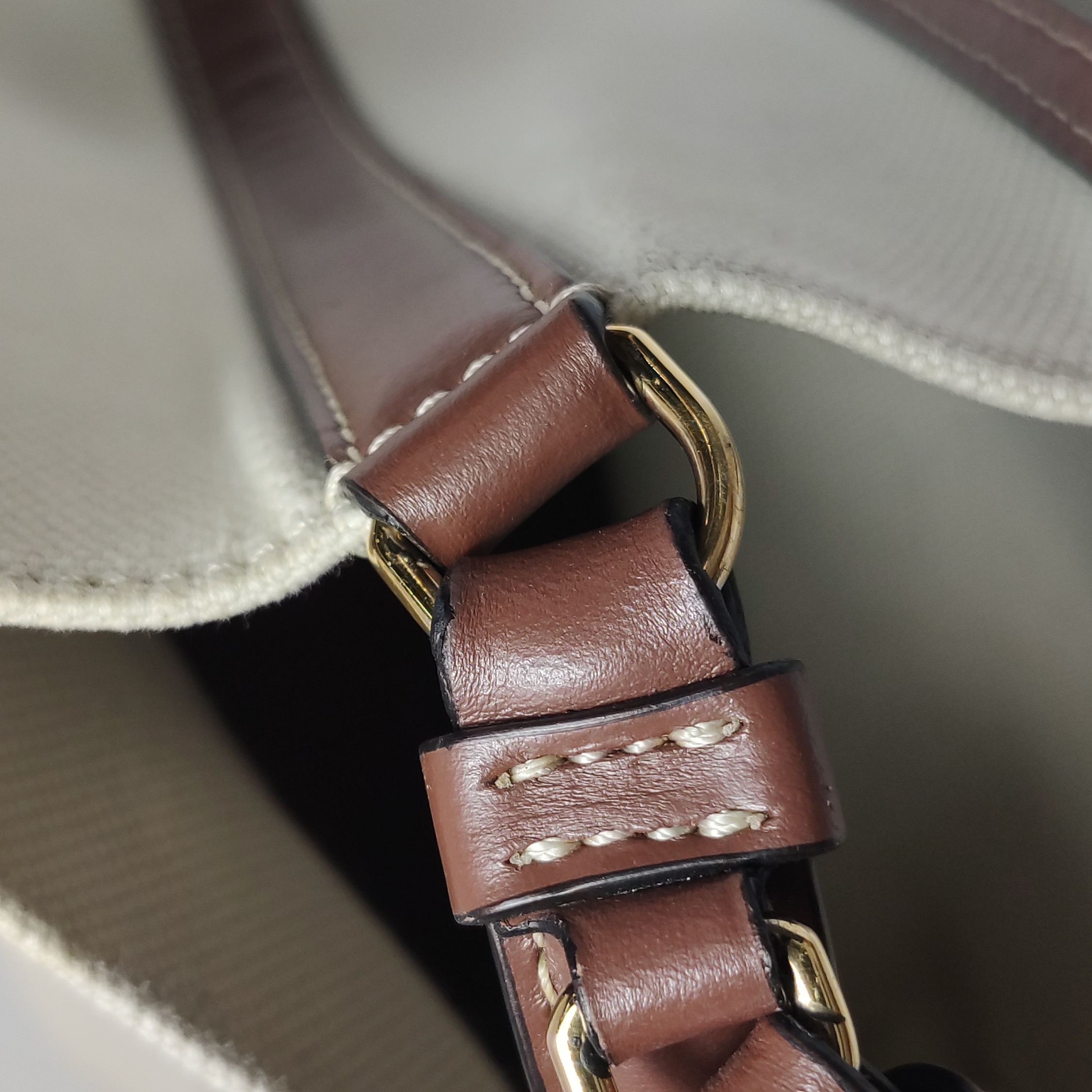 Burberry Peggy Logo Bucket Bag Canvas Small — photo 10 of 25