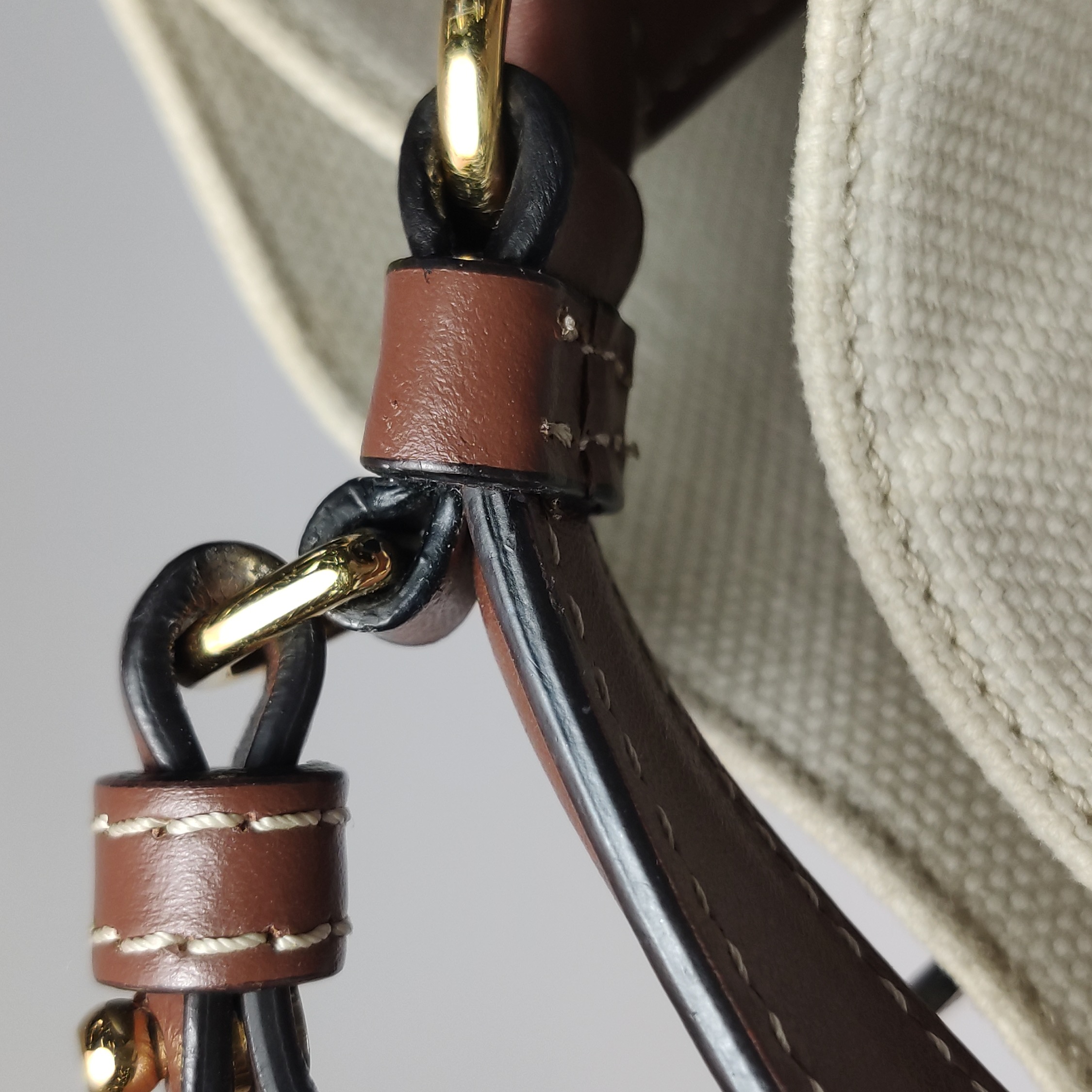 Burberry Peggy Logo Bucket Bag Canvas Small — photo 21 of 25