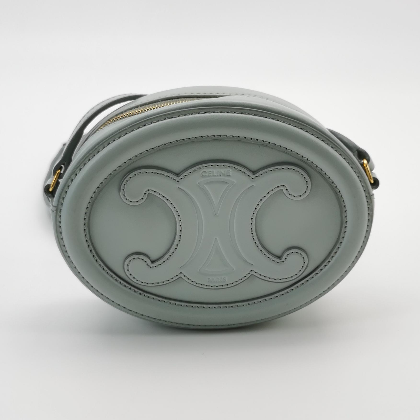 Celine Triomphe Oval Crossbody Bag Leather Mini — photo 5 of 22